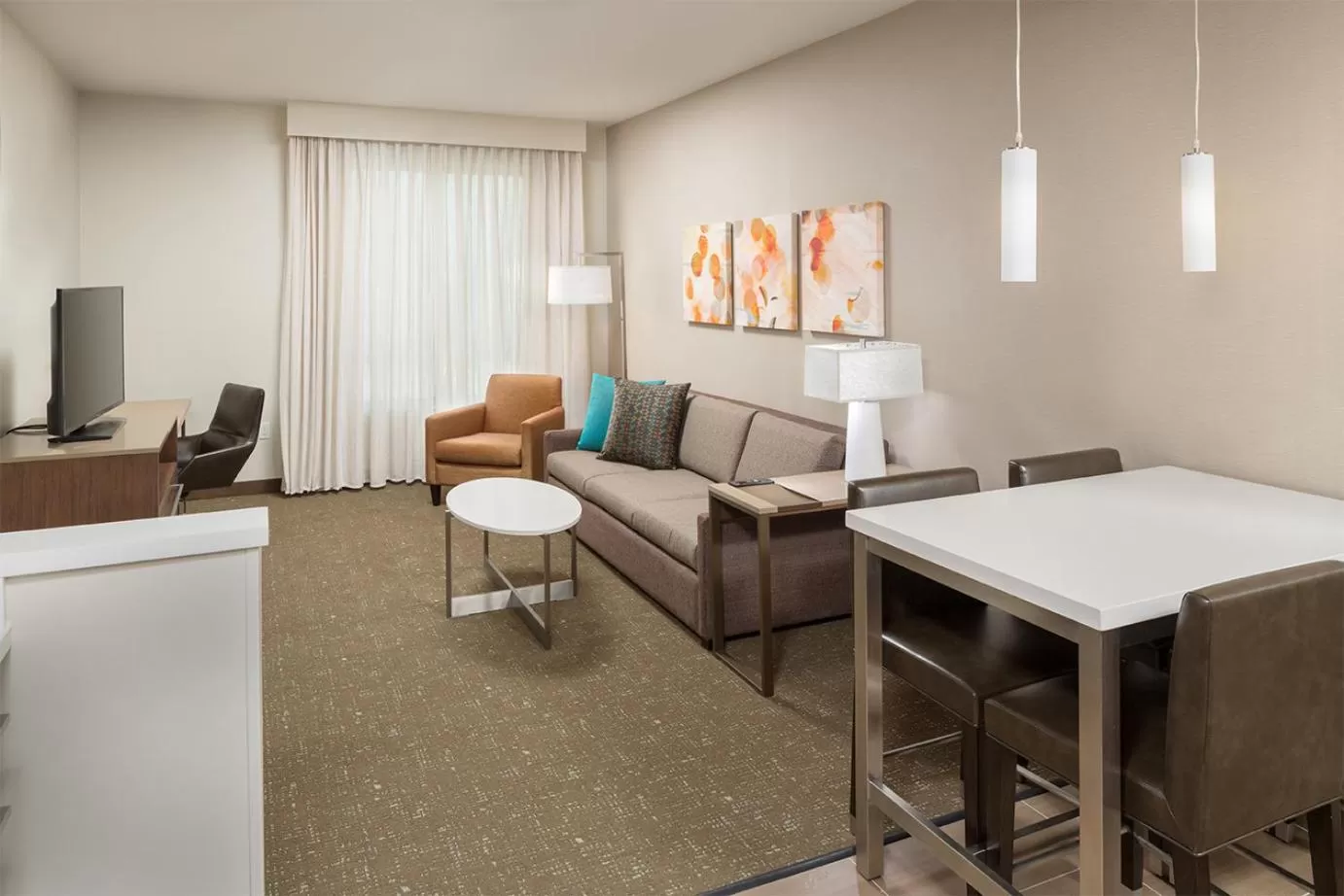Living room in Residence Inn by Marriott Ontario Rancho Cucamonga