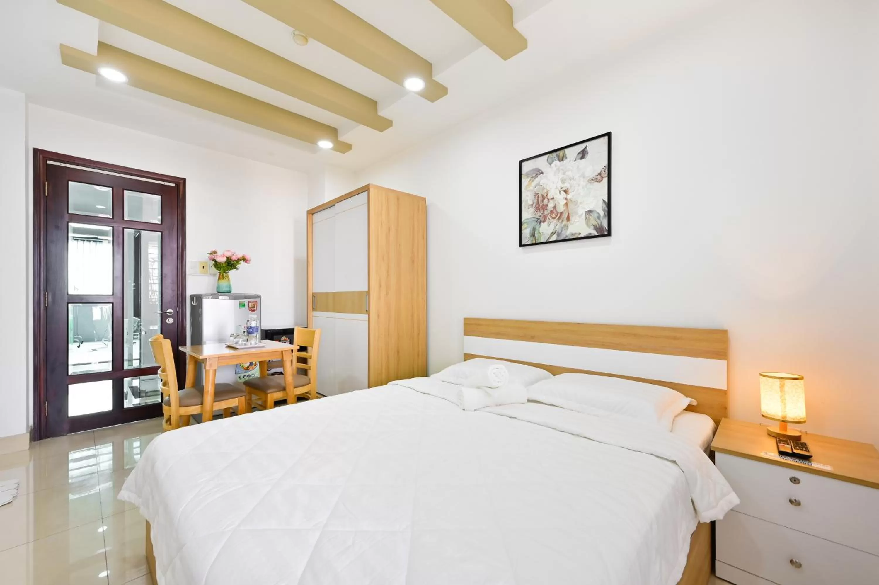 Bed in Huyen Homestay