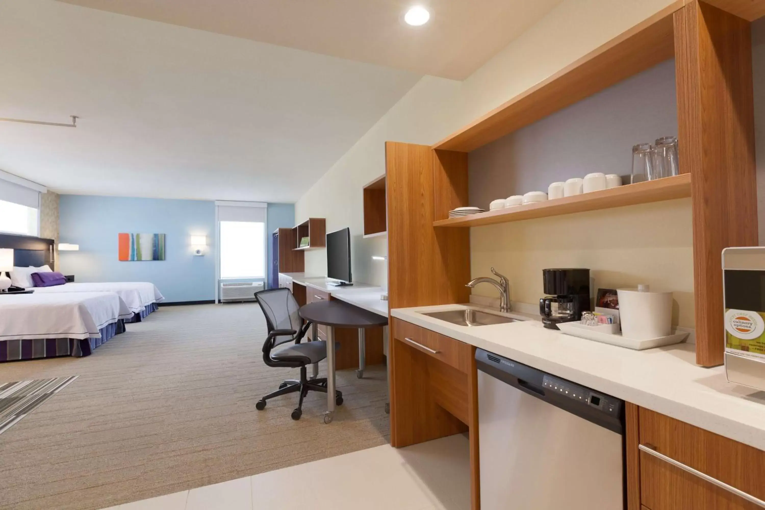 Queen Studio with Two Queen Beds - Mobility Access/Non-Smoking in Home2 Suites By Hilton Oklahoma City Quail Springs Queen Studio with Two Queen Beds - Mobility Access/Non-Smoking in Home2 Suites By Hilton Oklahoma City Quail Springs