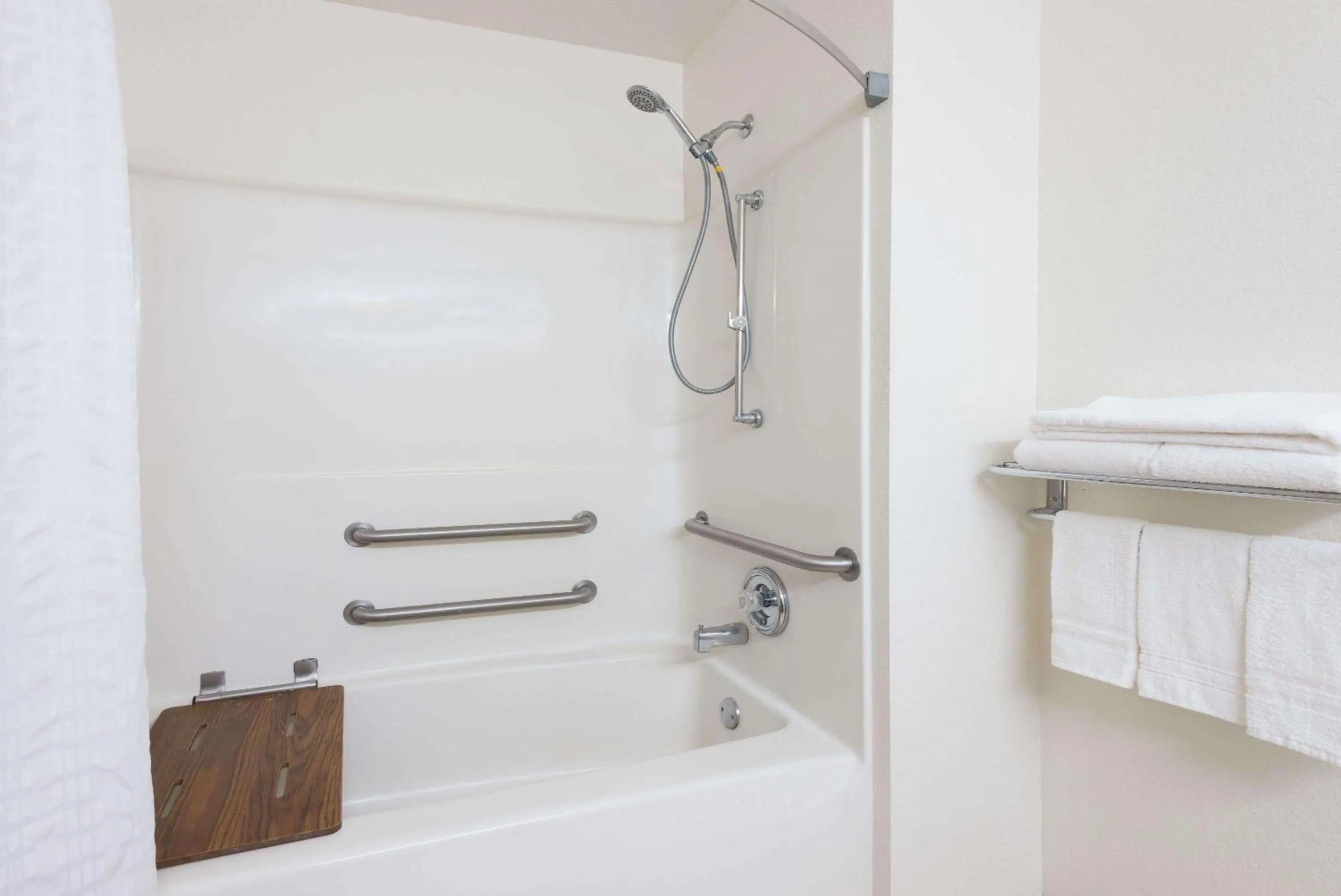 Bathroom in Super 8 by Wyndham Morgantown