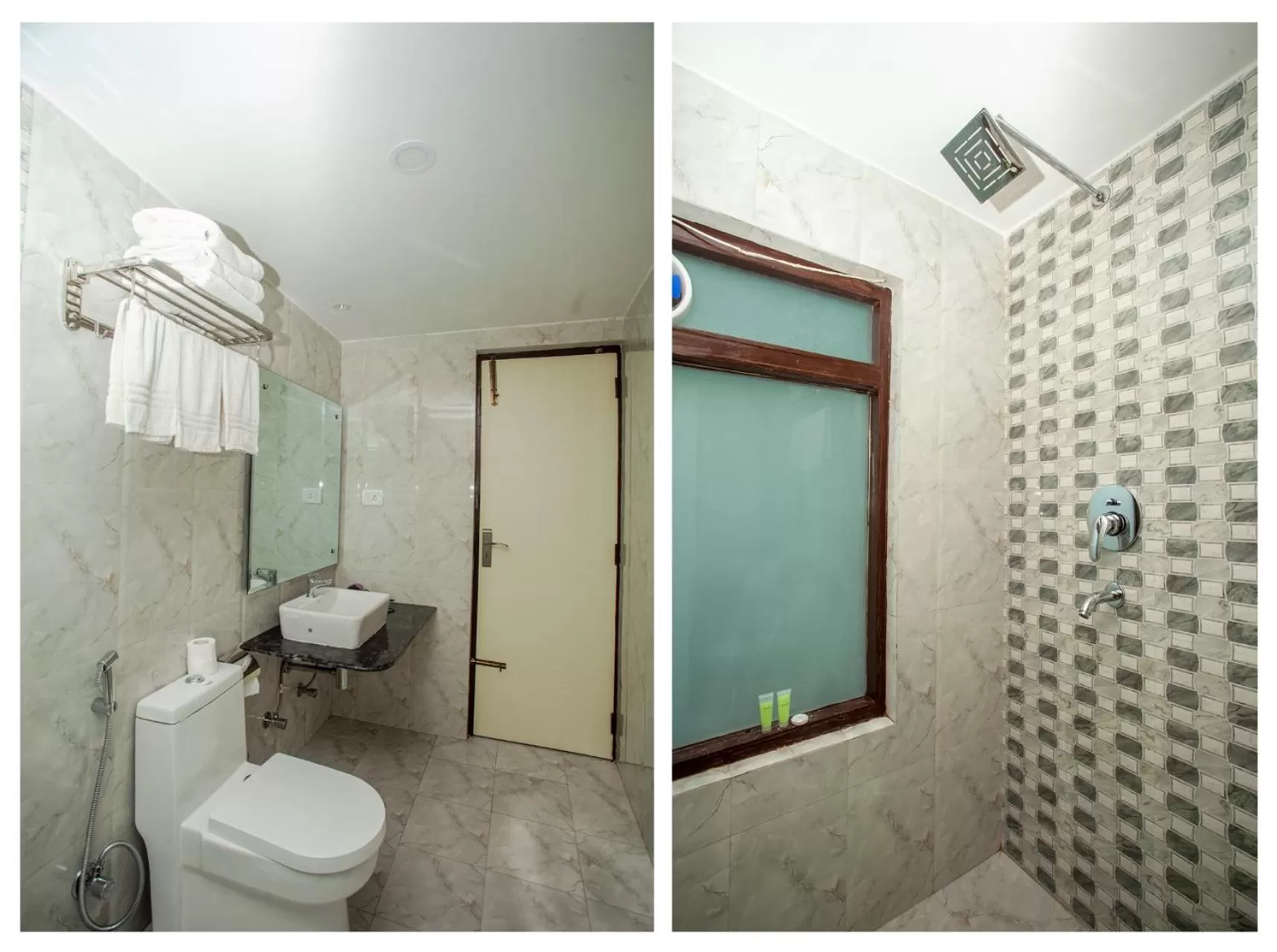 Shower in Aryatara Kathmandu Hotel