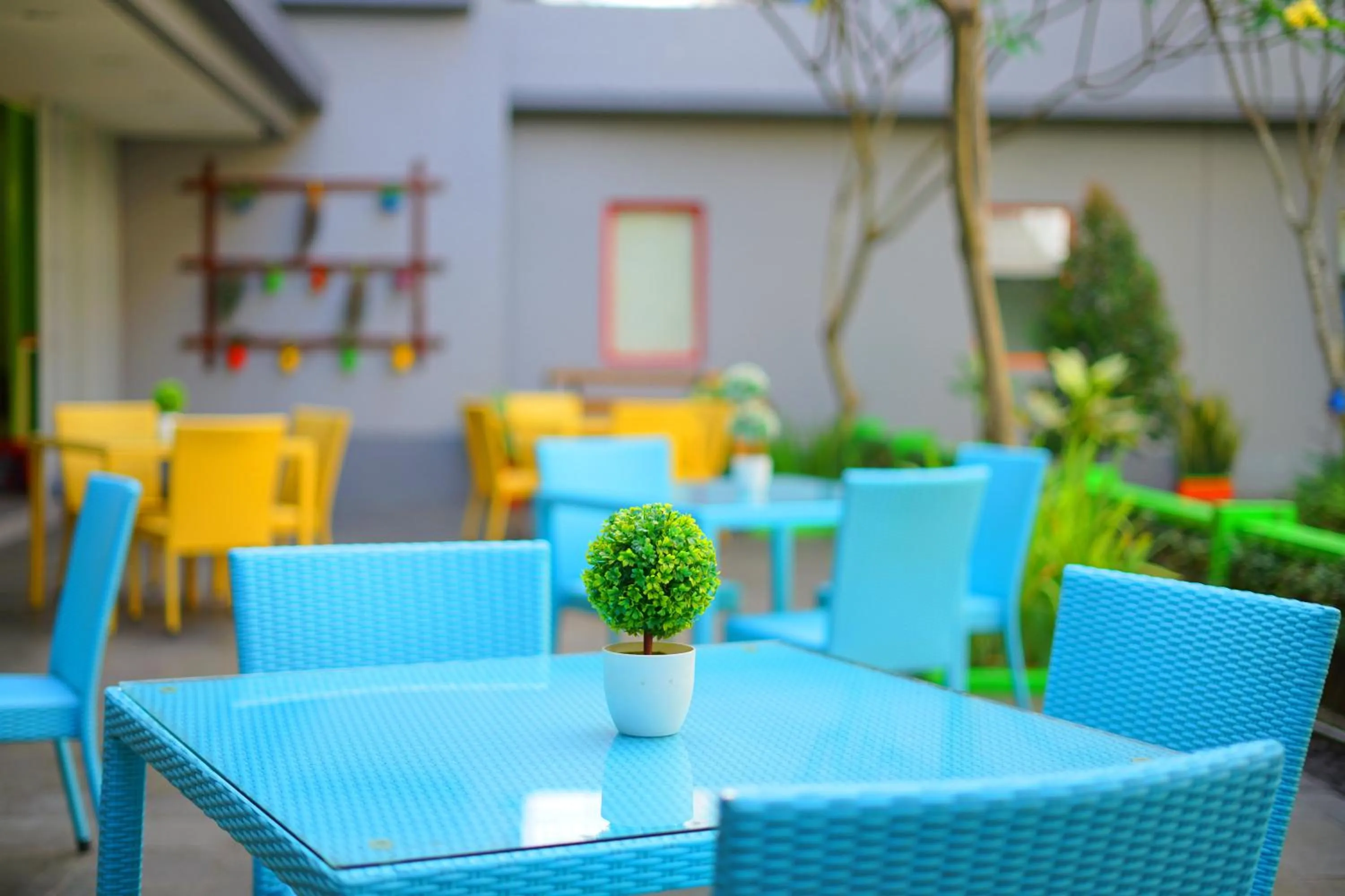 Garden in POP! Hotel Sangaji Yogyakarta