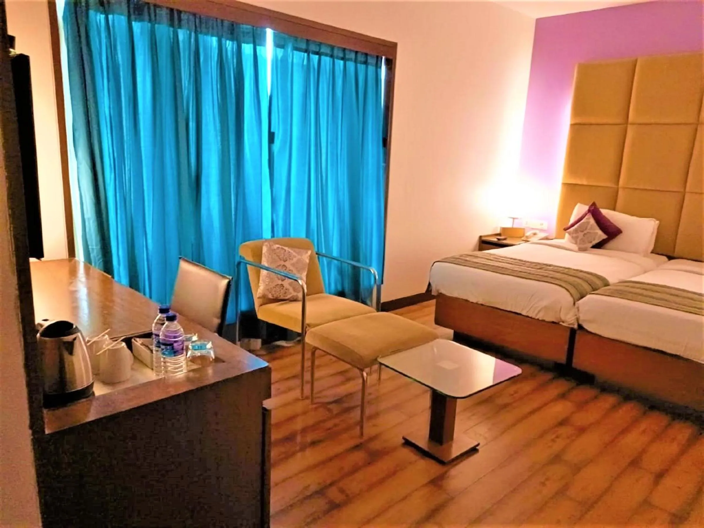 Bedroom, Bed in Yogi Executive, Navi Mumbai