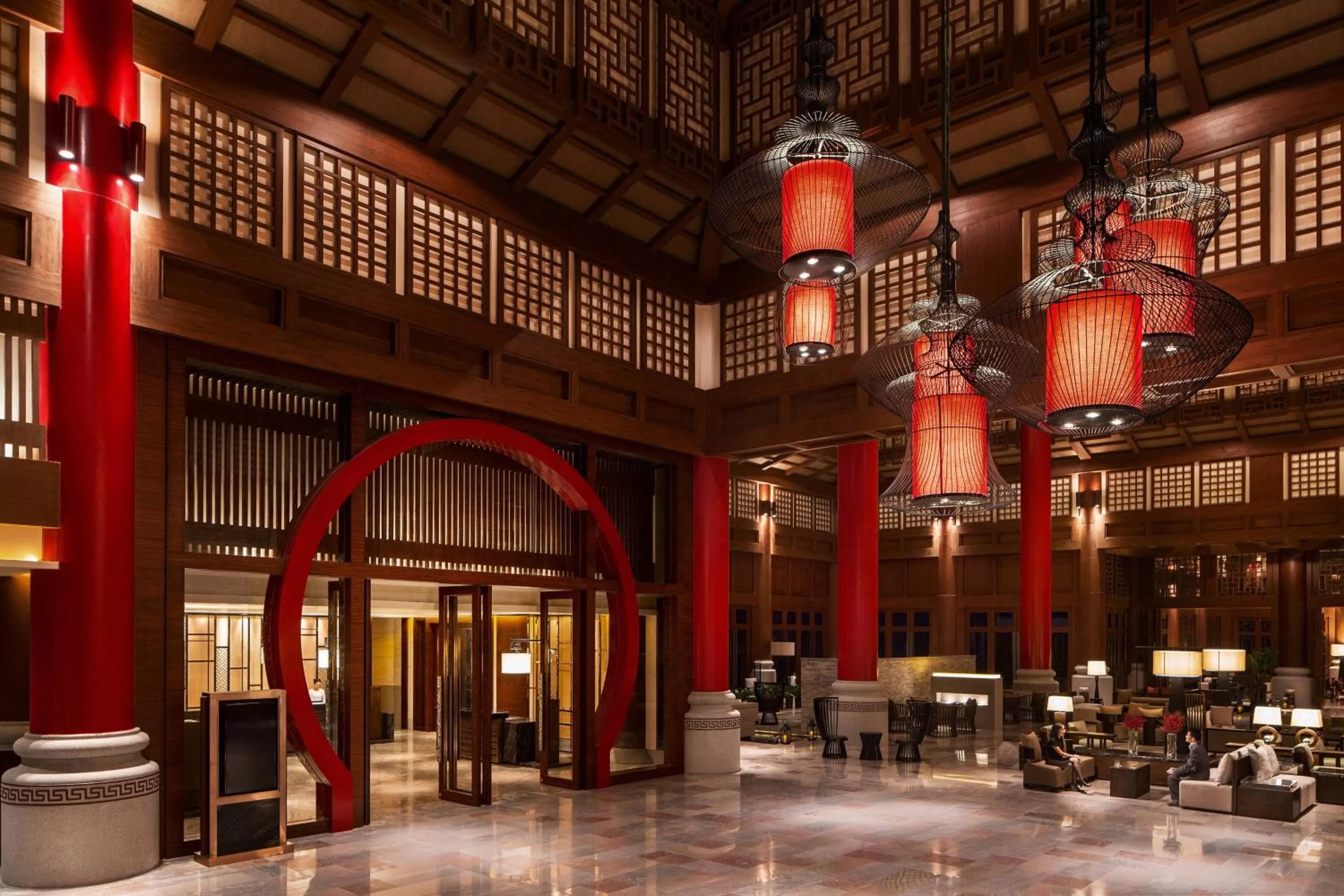 Lobby or reception in Haikou Marriott Hotel