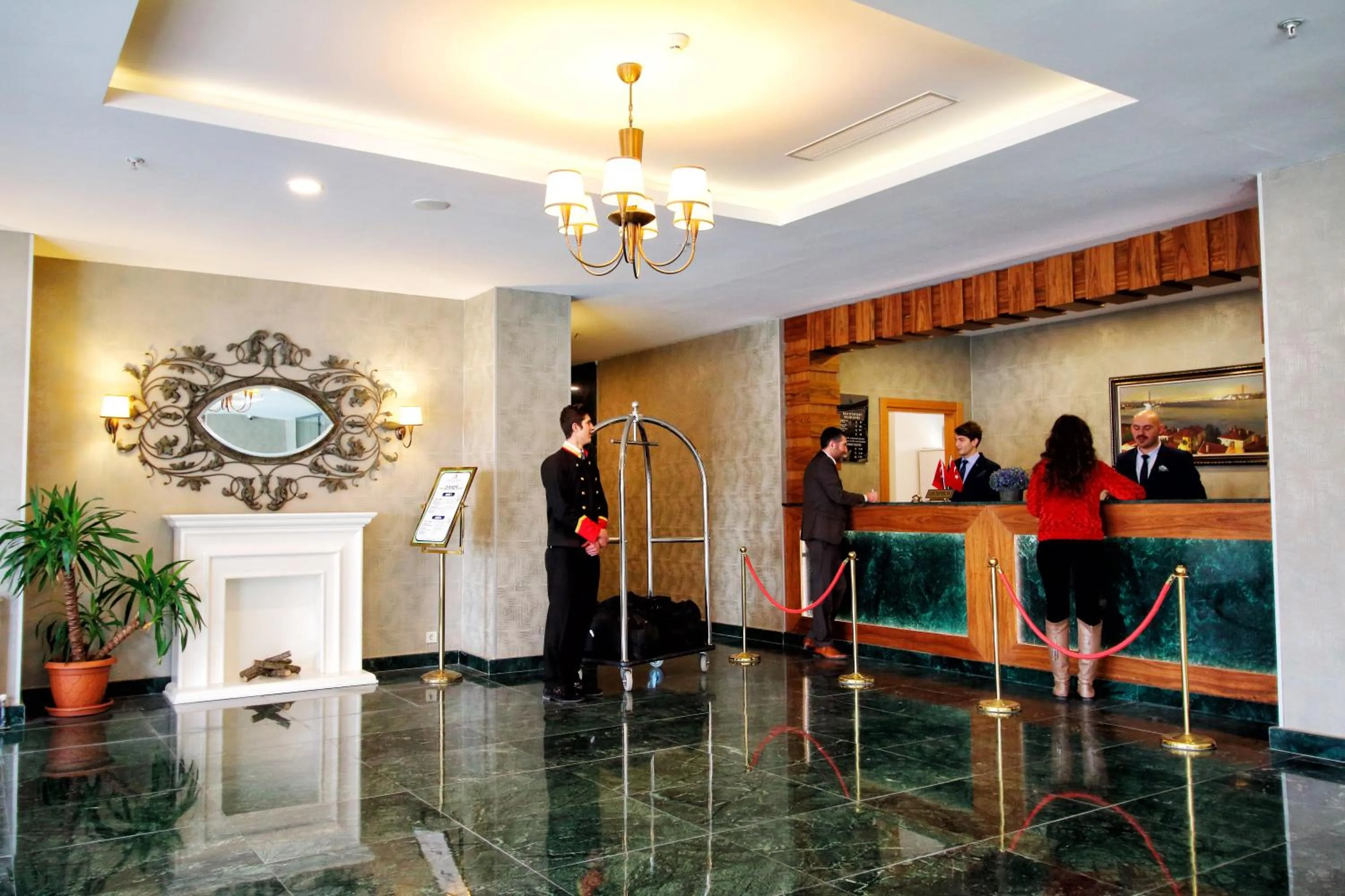 Lobby or reception in Sarissa Hotel