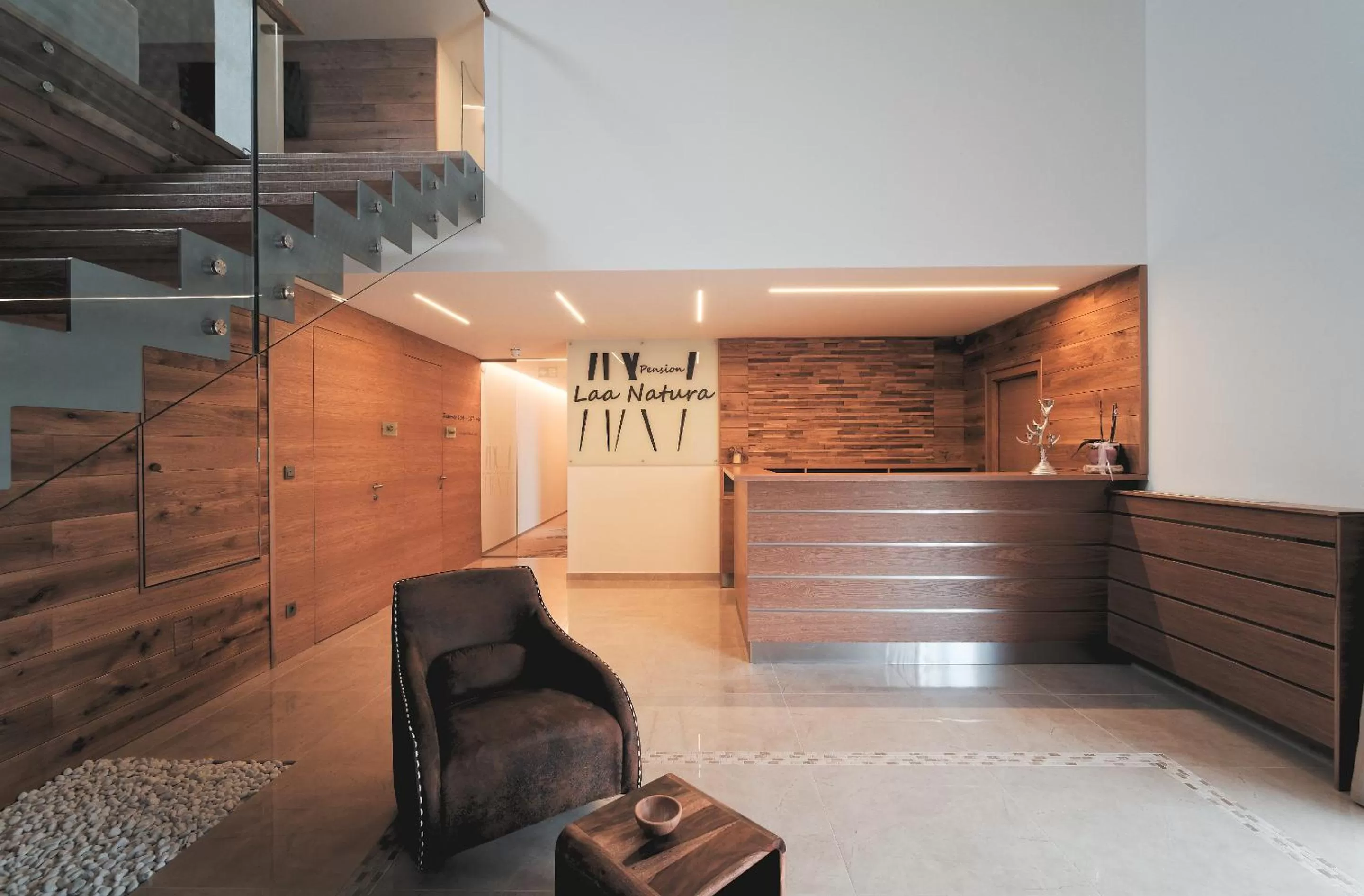 Lobby or reception in Pension Laa Natura