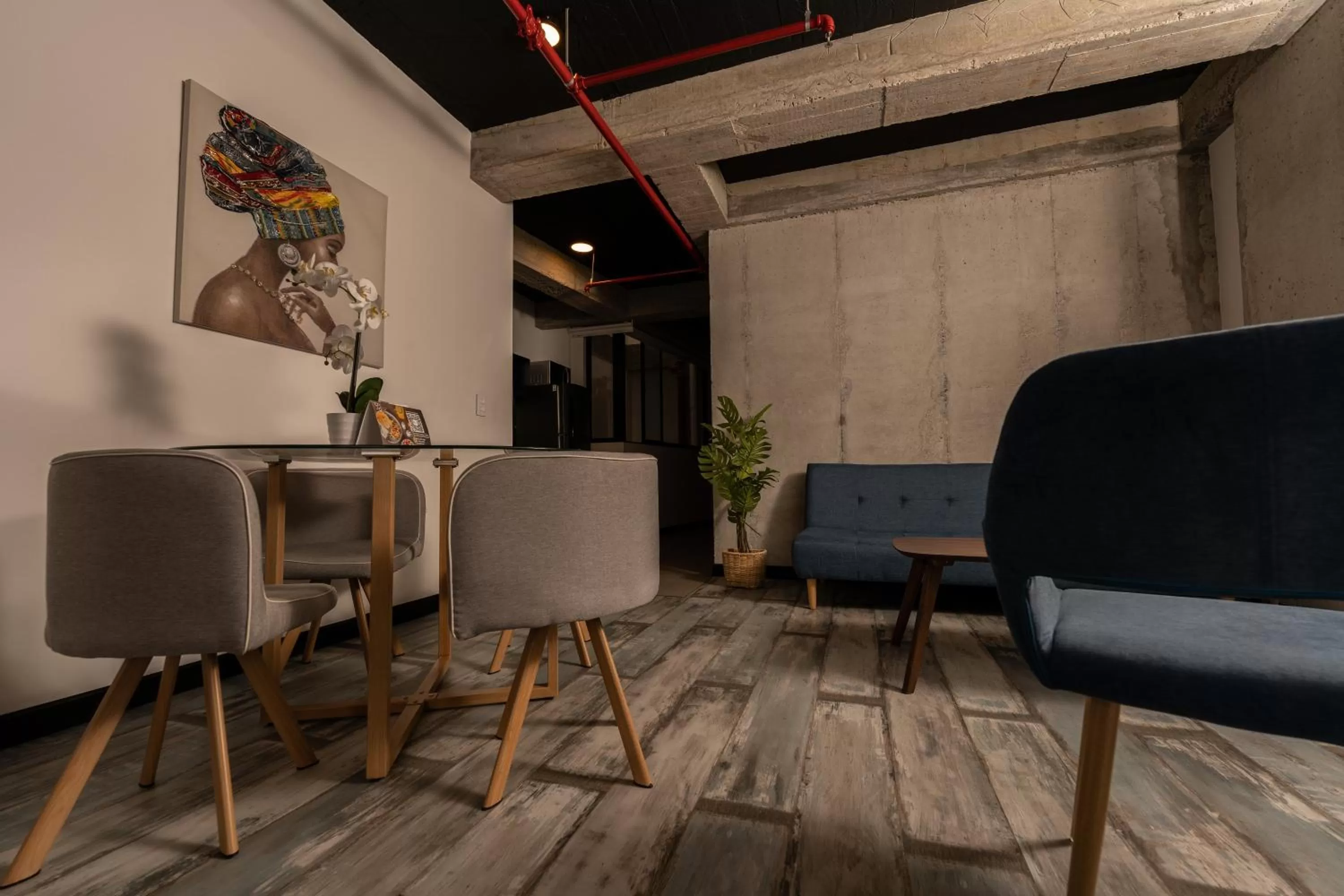 Living room in The Coffee Club Apartahotel