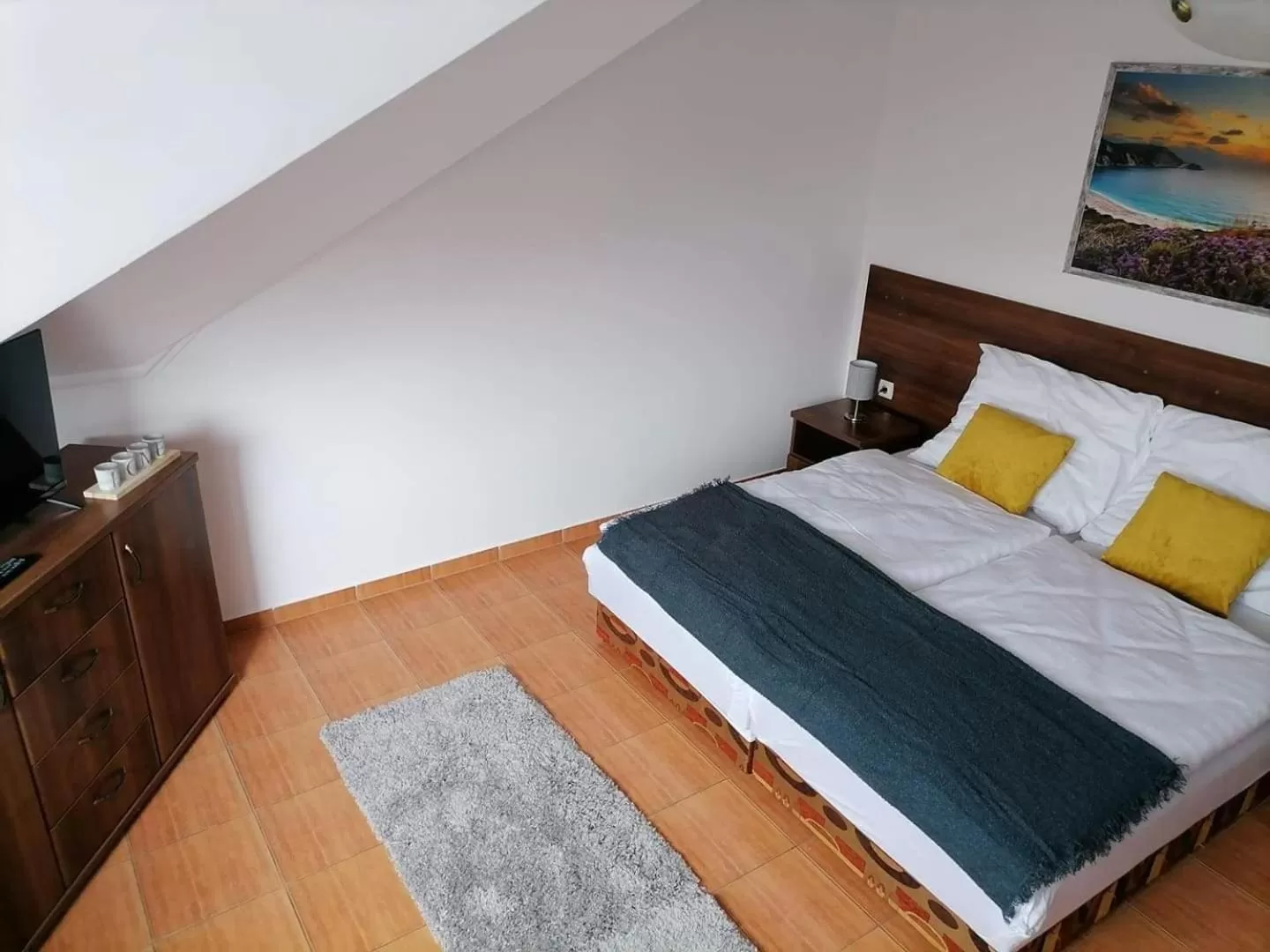 Bed in Aqua Oazis Apartman