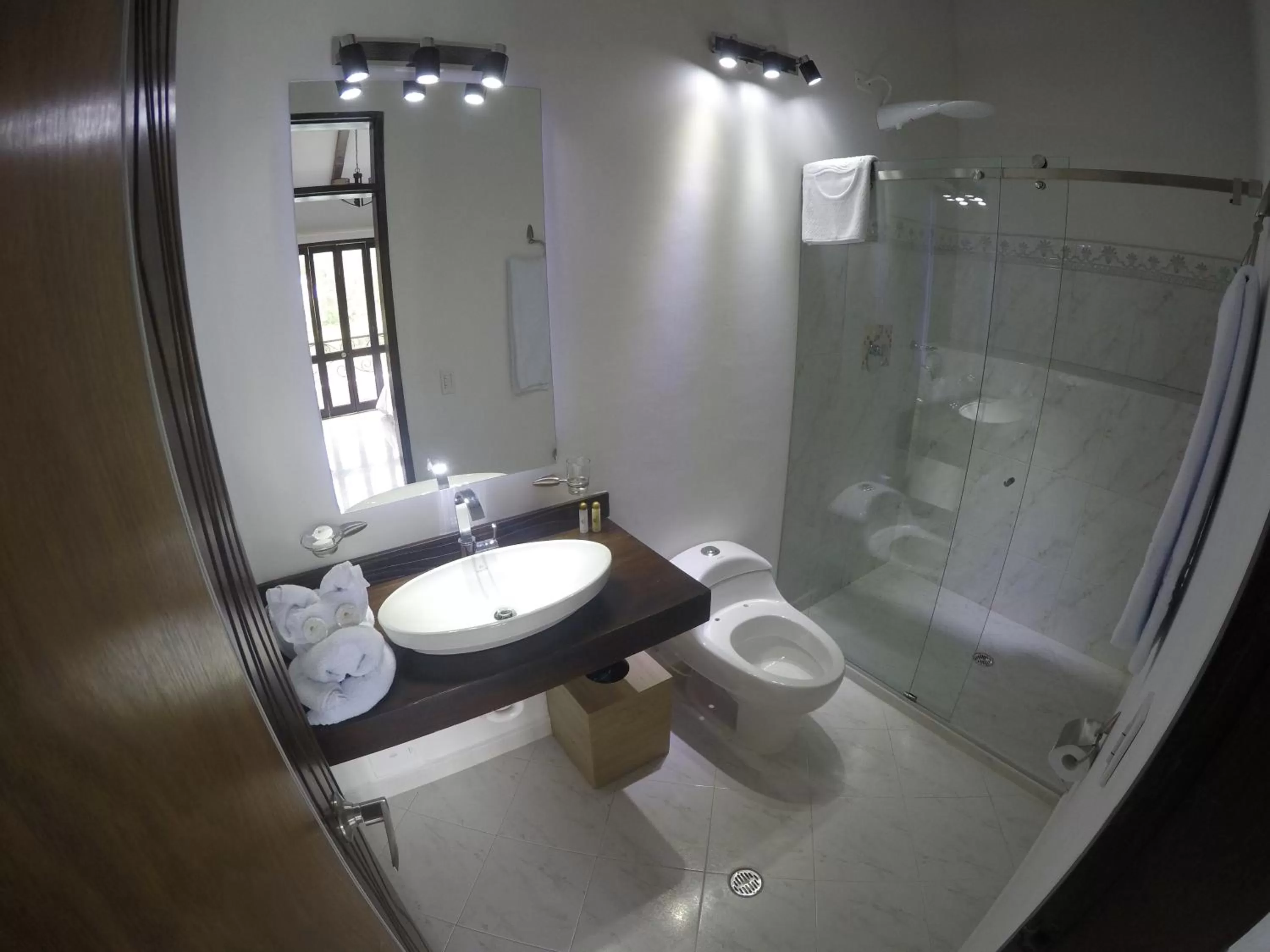 Shower, Bathroom in Hotel La Magdalena Adult Only