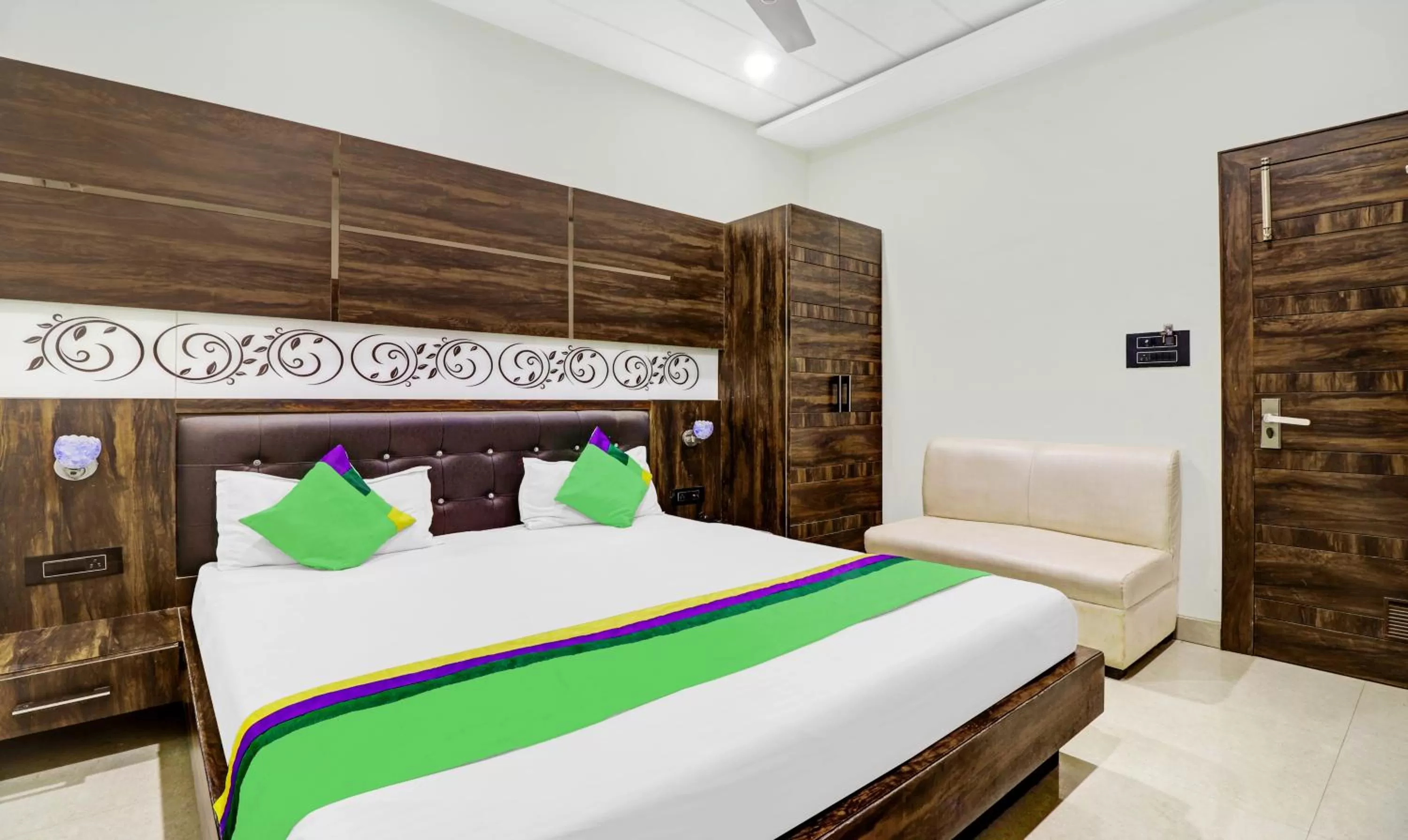 Bedroom, Bed in Itsy By Treebo - Anjali Mahal 500 Mtrs From Mathura Railway Station