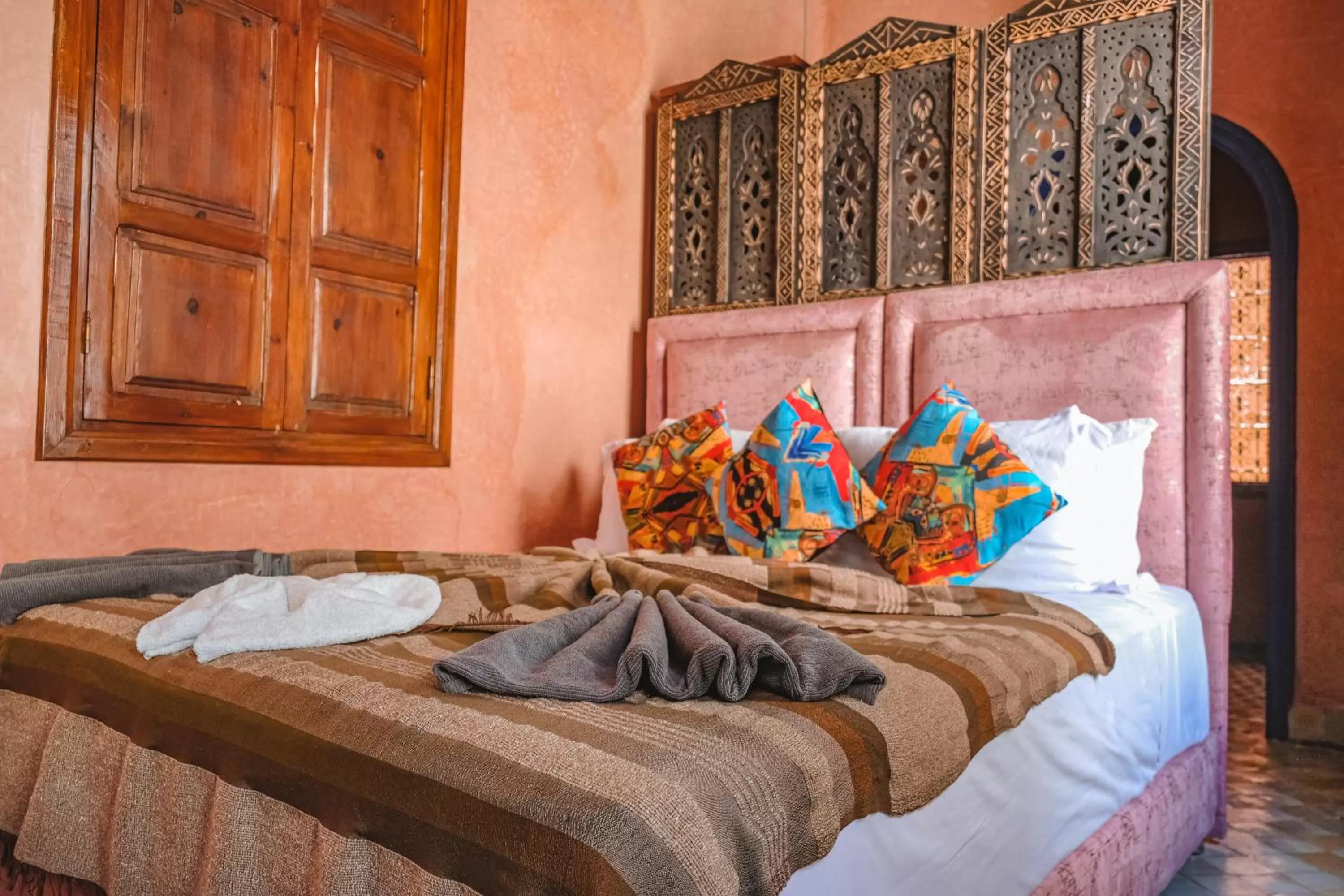 Bed in Héritage Lalla Aicha Hotel & Spa