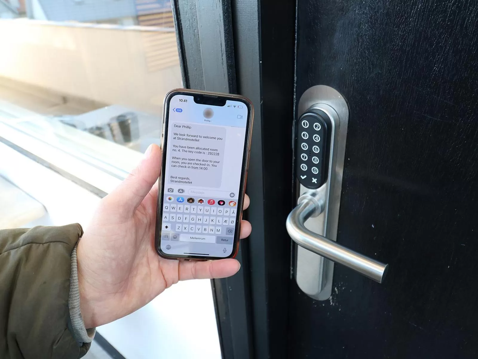 Facade/entrance in Strandmotellet