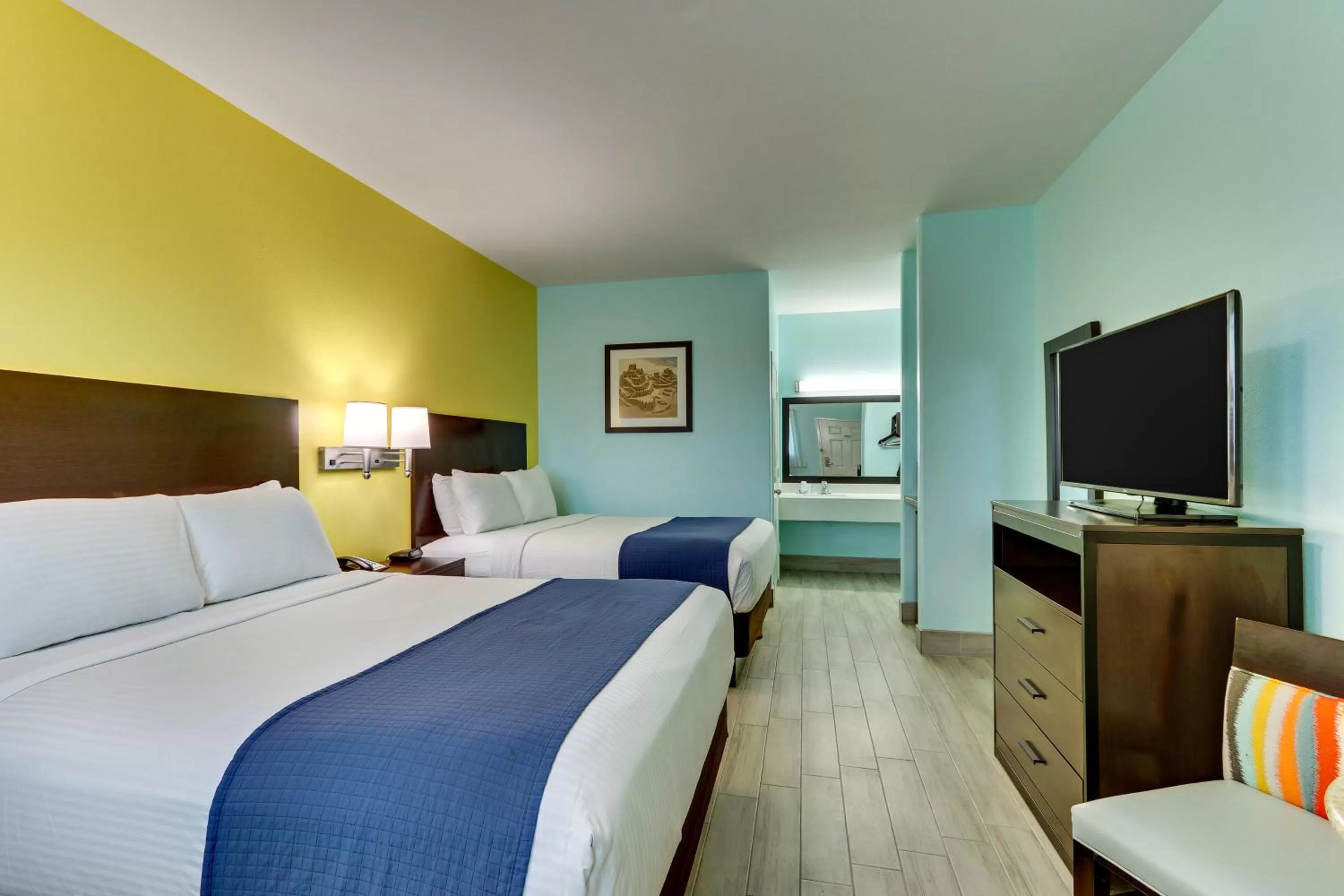 Bed in Island Hotel Port Aransas