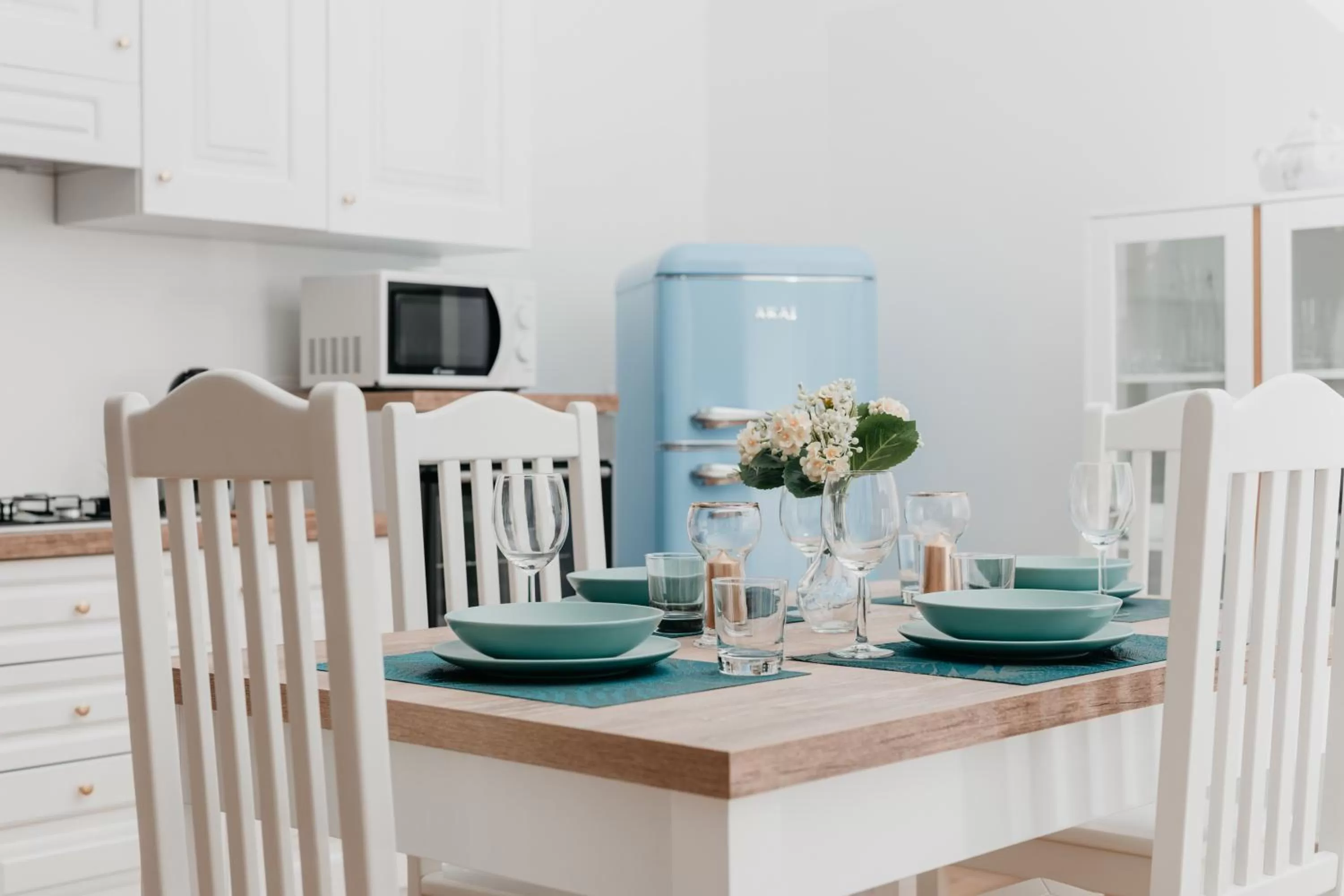 Kitchen or kitchenette in Vista Napoli Residence by Casa Napoletana