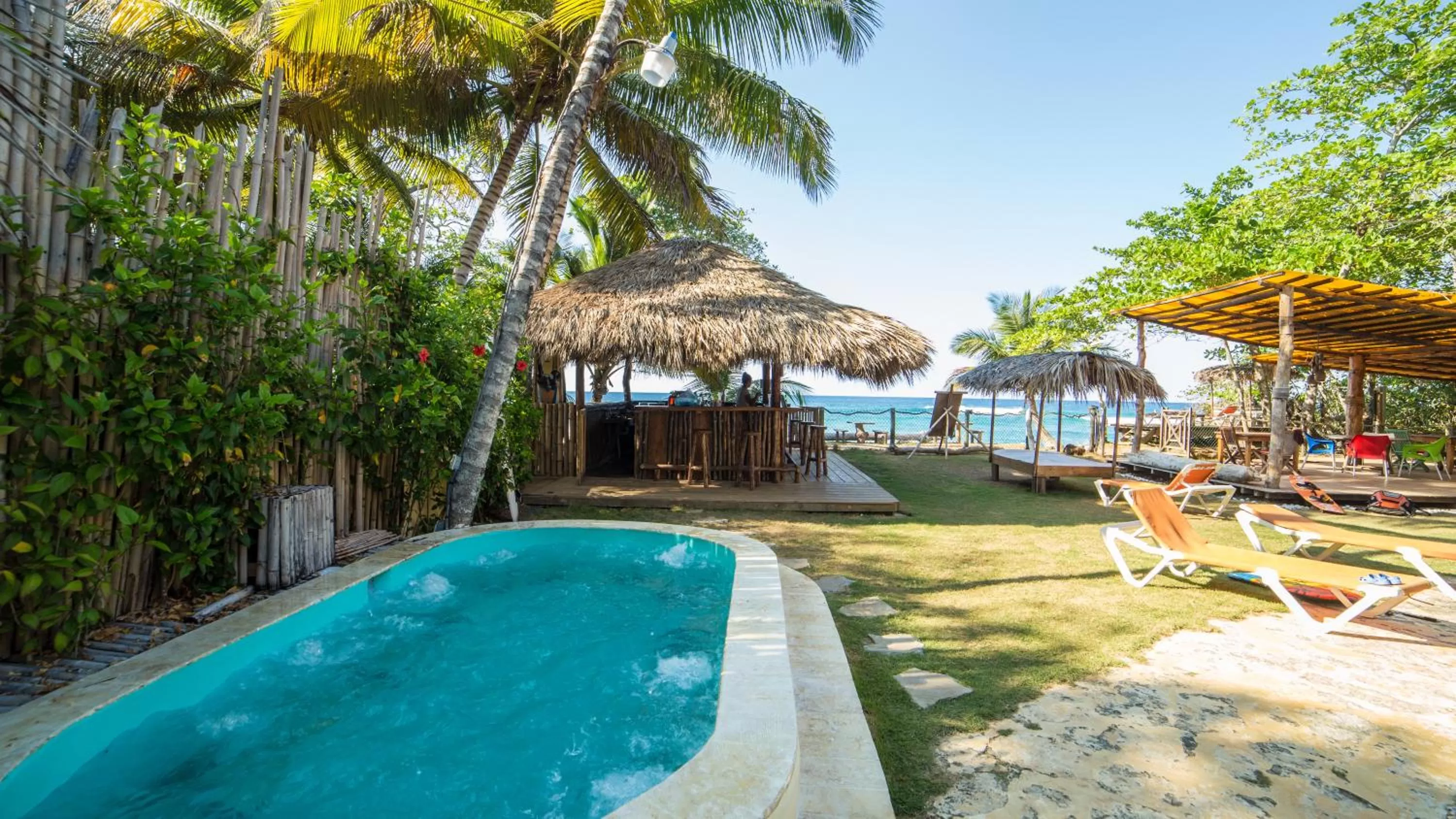 Pool view in Cabarete Maravilla Eco Lodge Boutique Beach Surf Encuentro, Kite, by AA Crypto Group