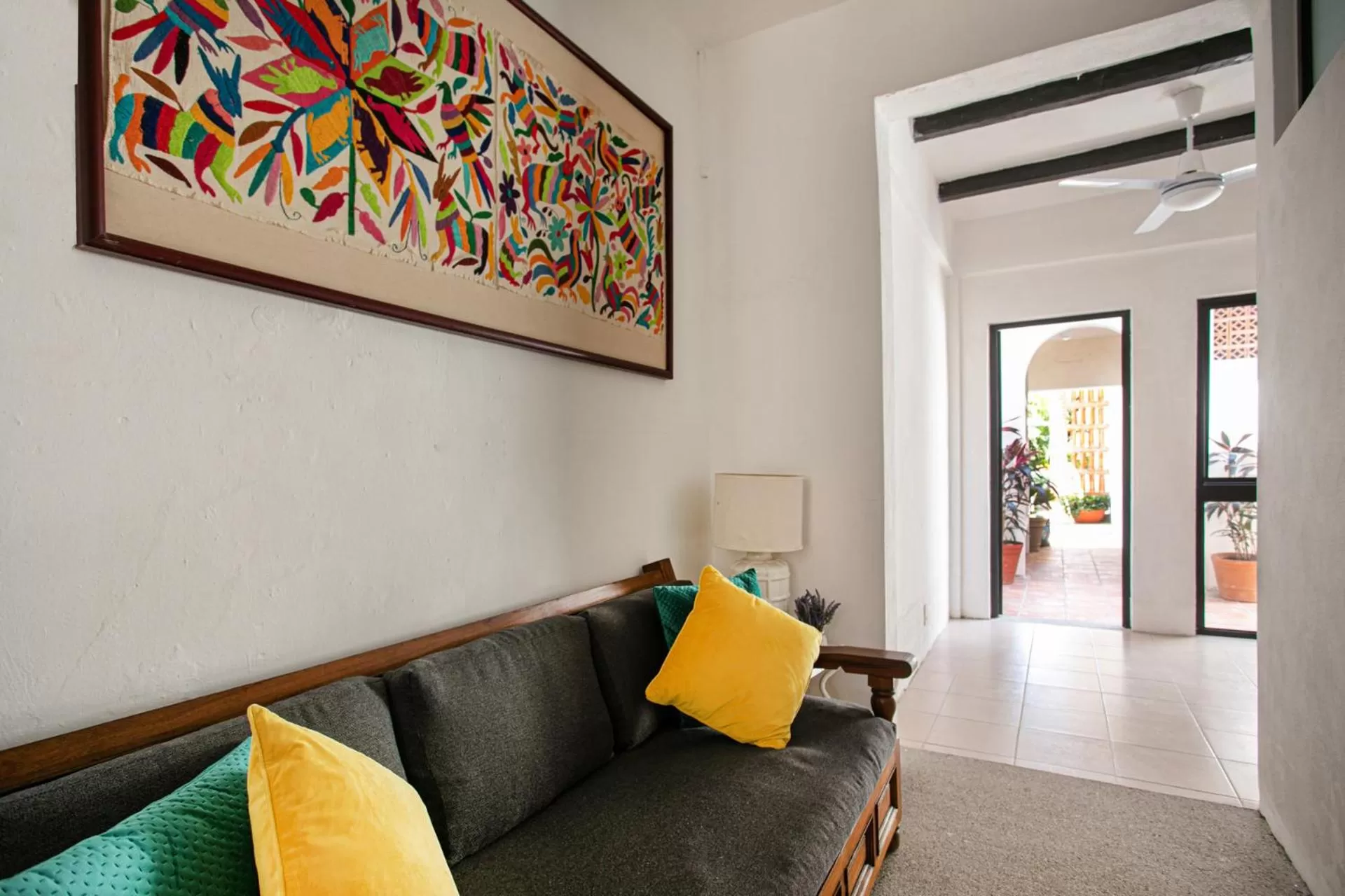 Living room in Casitas Miramar Puerto Vallarta Malecón