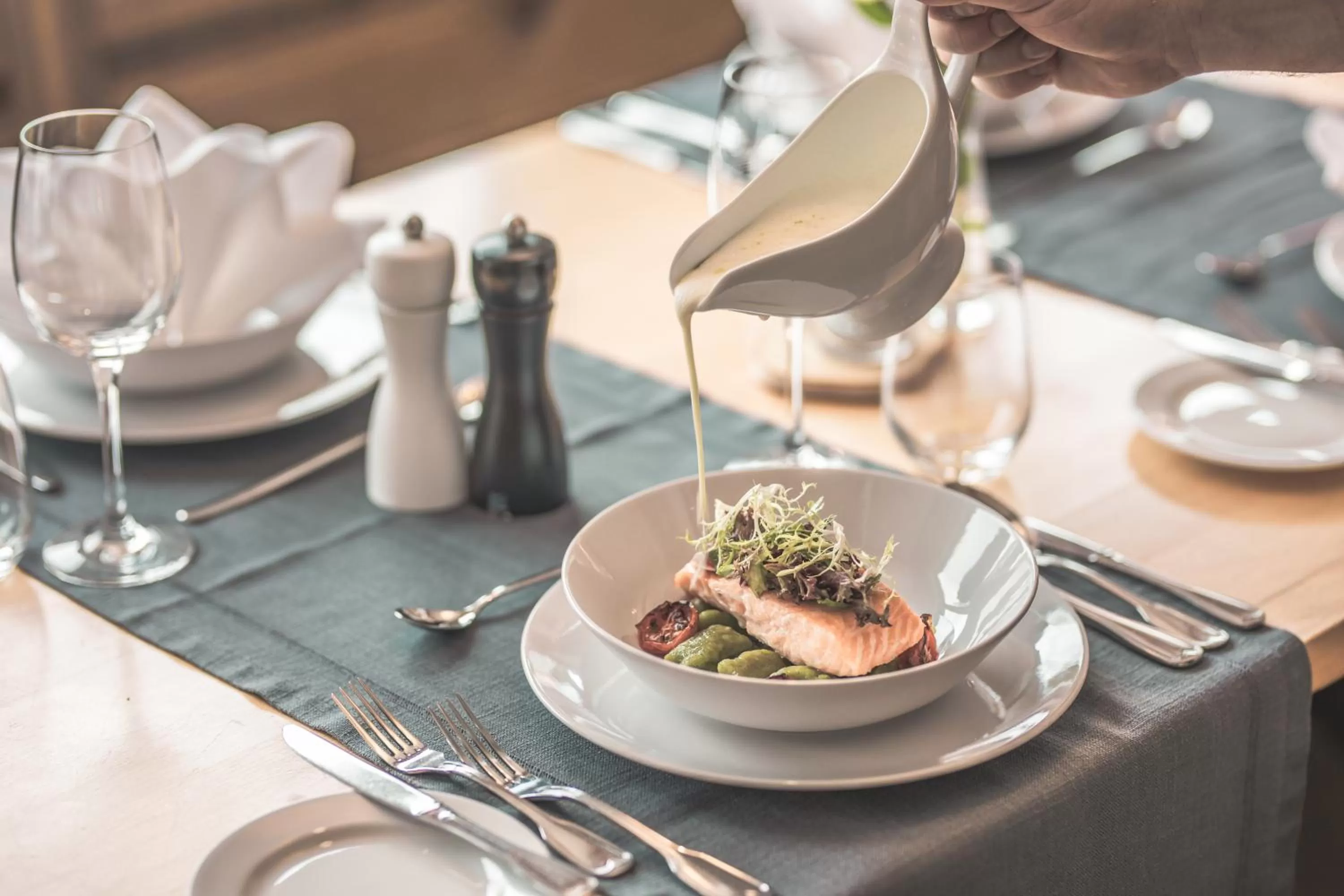 Restaurant/places to eat in Wohlfühlhotel Landmann