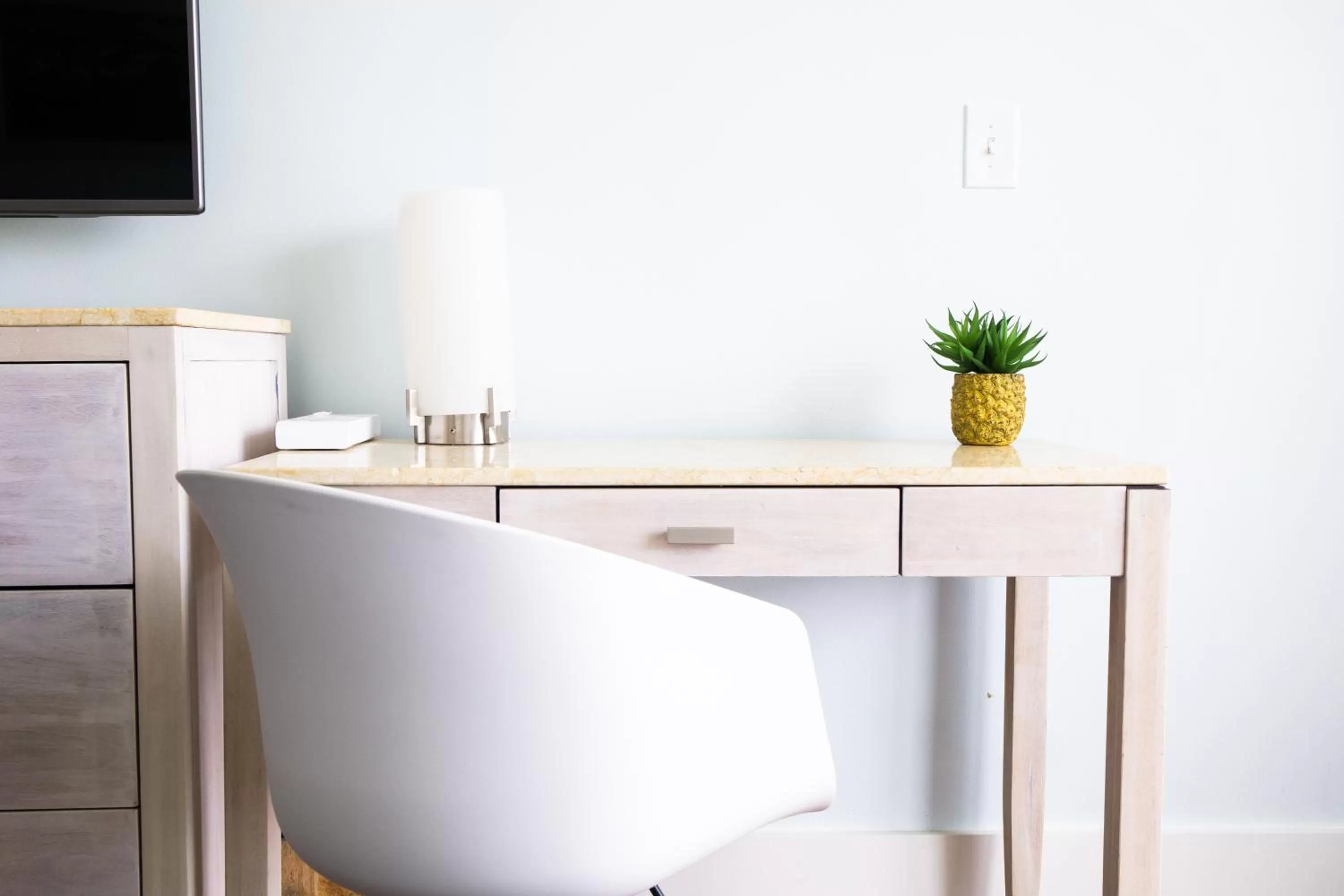Seating area in Hotel La Croix