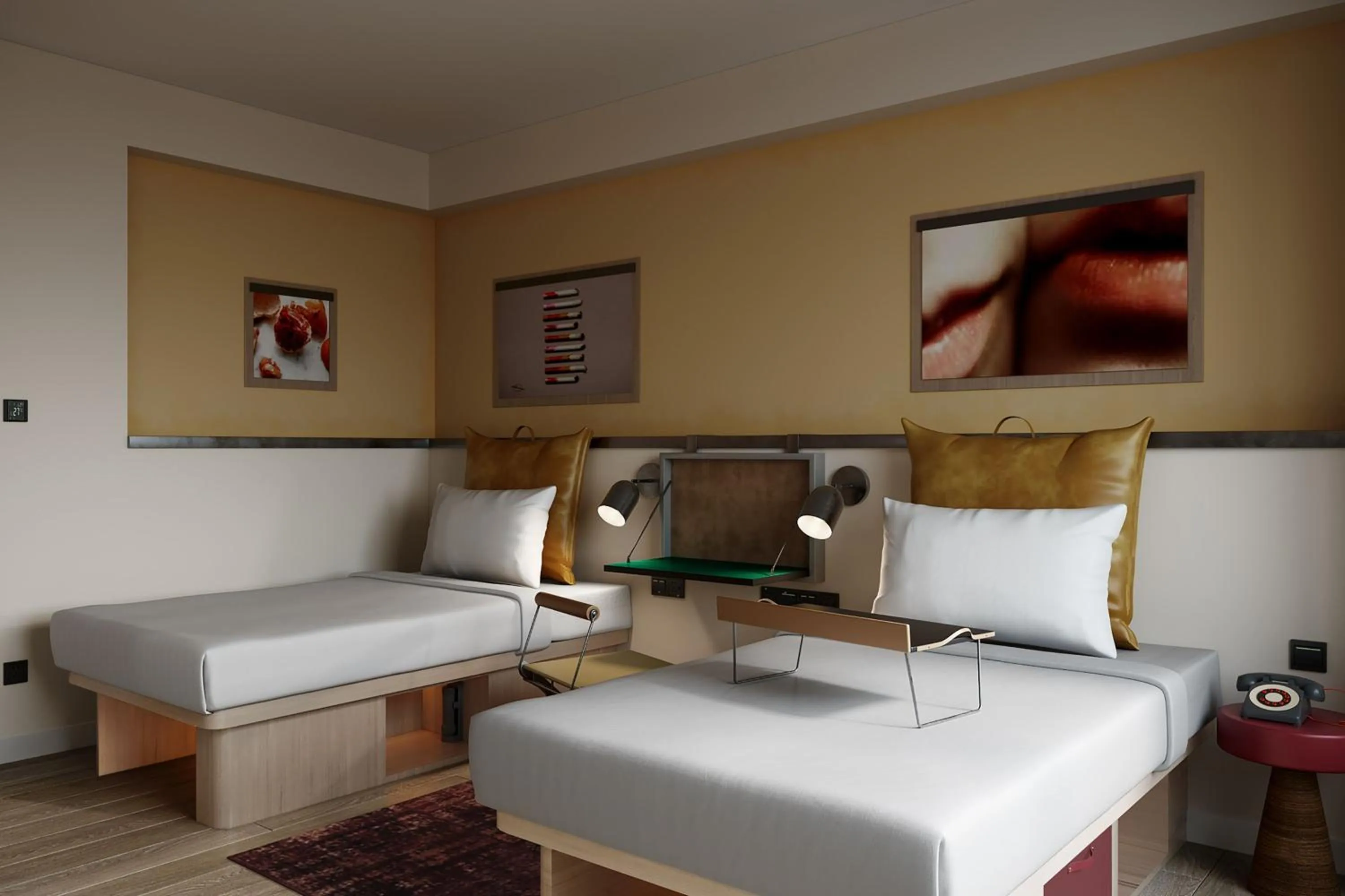 Photo of the whole room, Bed in Moxy Xi'an Beilin