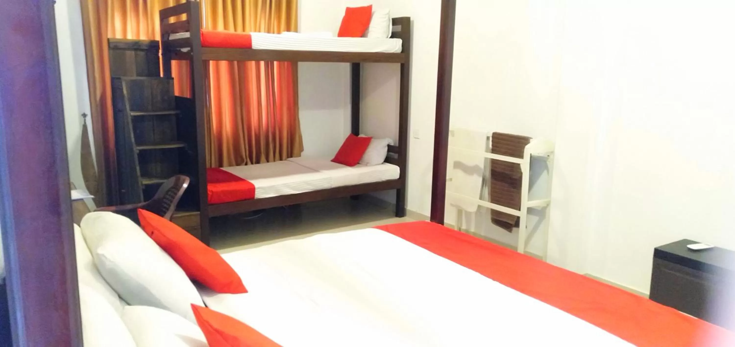 Bed in Ocean Bay Surf Resort Weligama