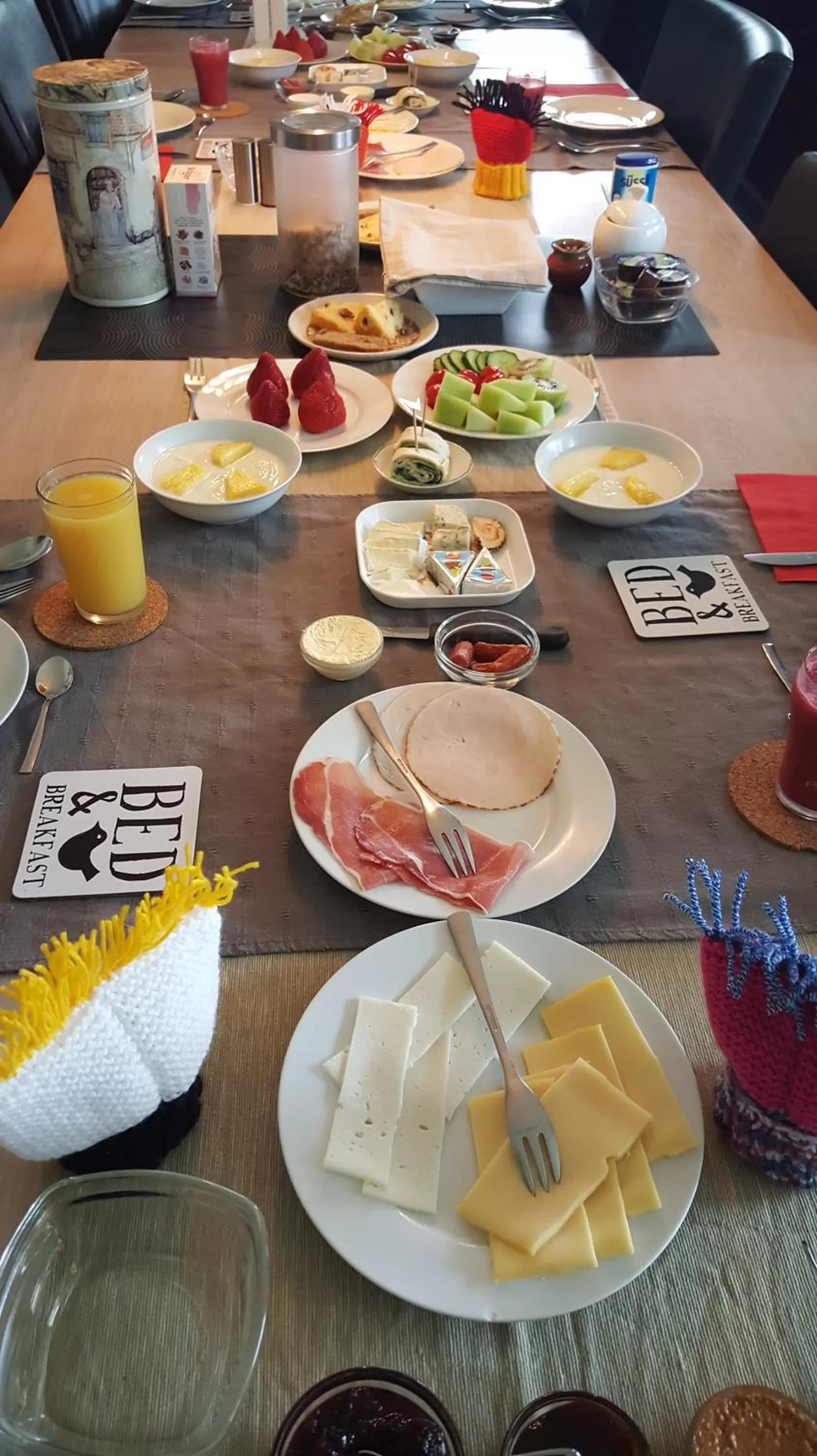 Food close-up in B&B De Slaperije