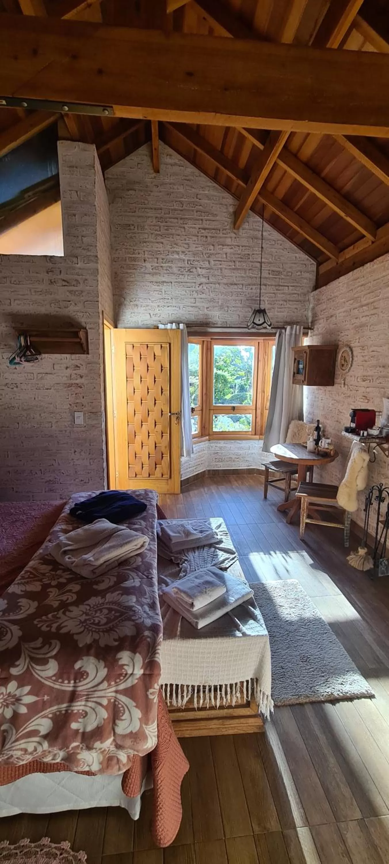 Bed in Pousada Canto do Sabiá