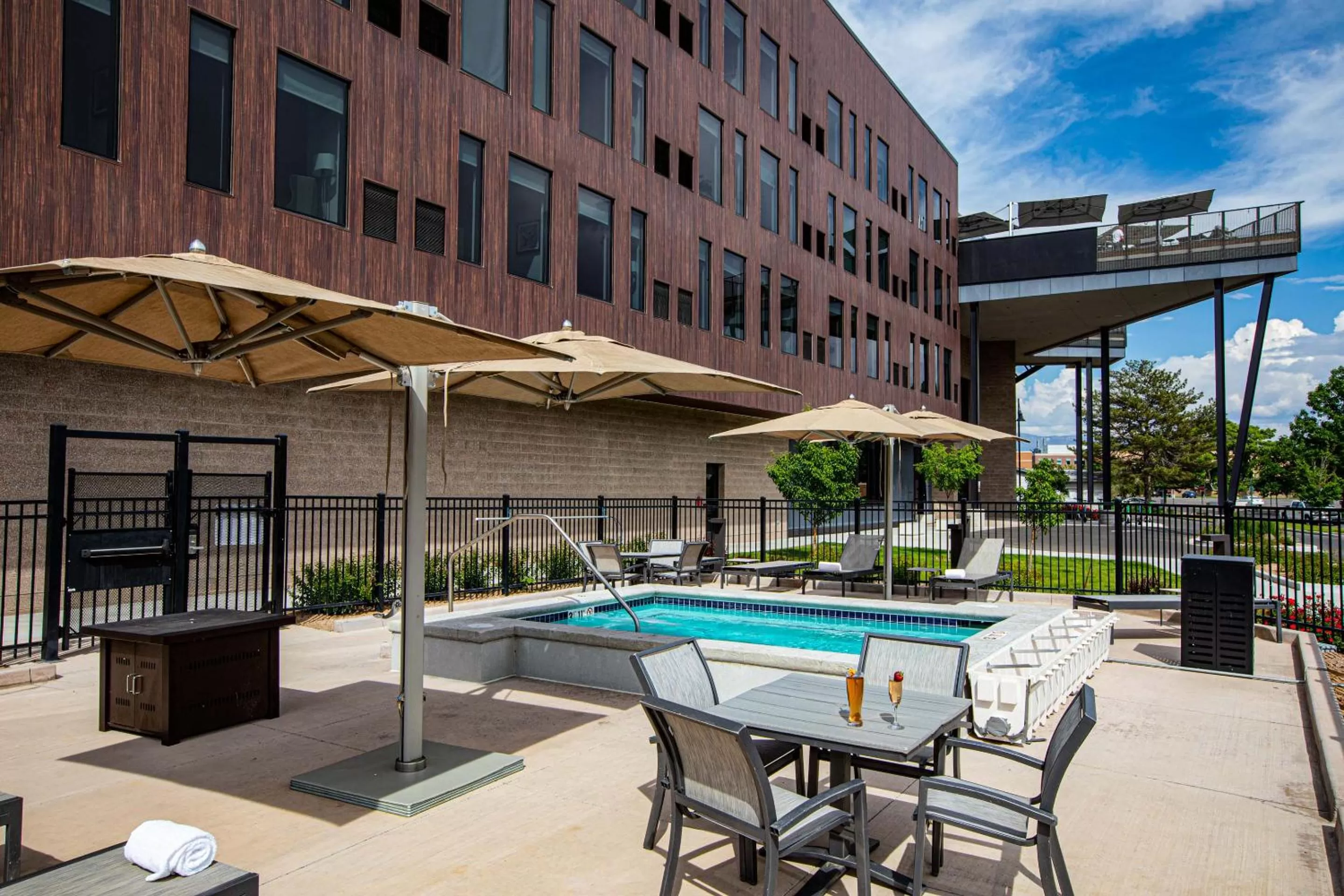 Hot Tub in Hotel Maverick
