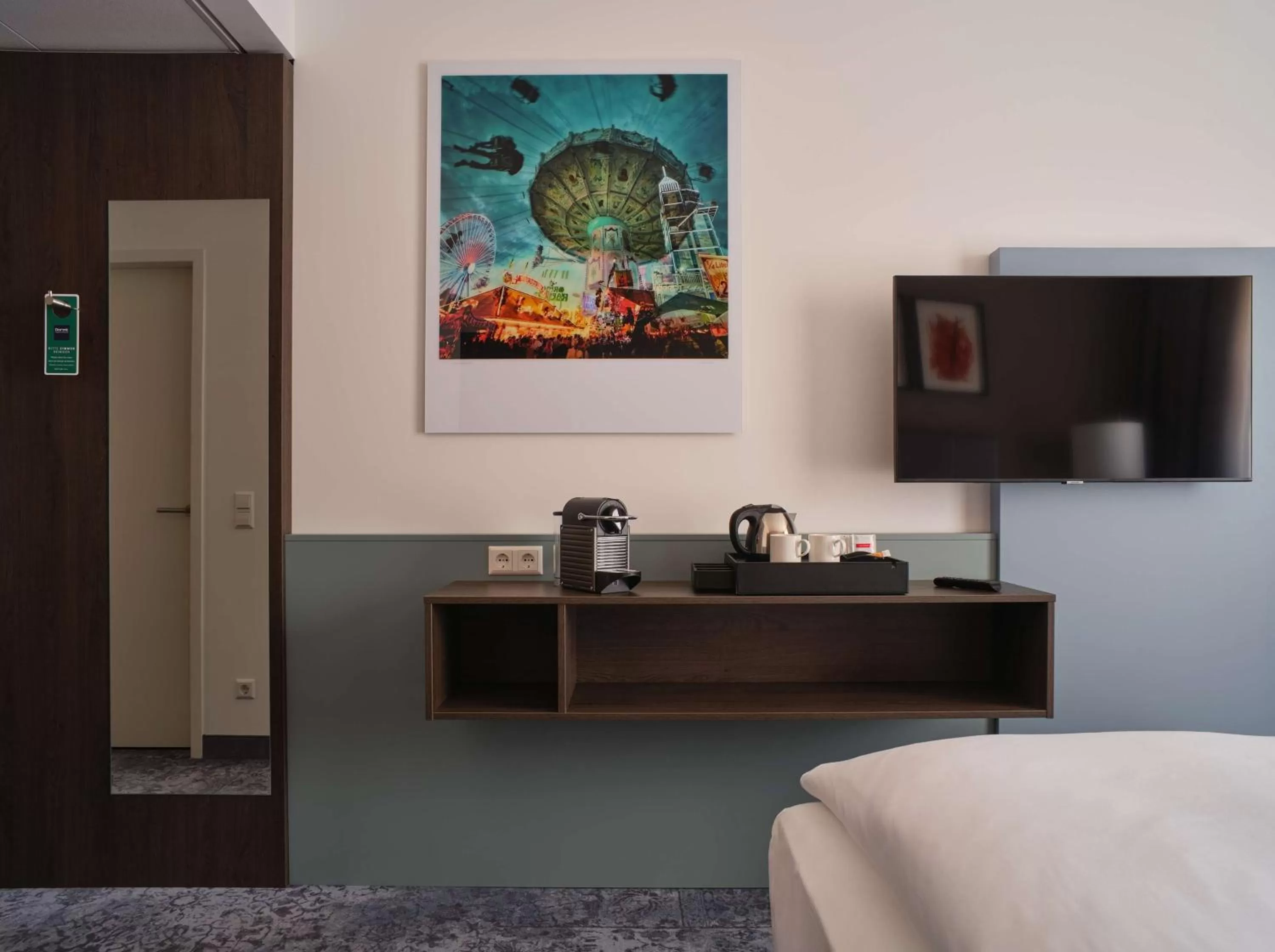 Bedroom, Bed in Dorint Parkhotel Frankfurt / Bad Vilbel