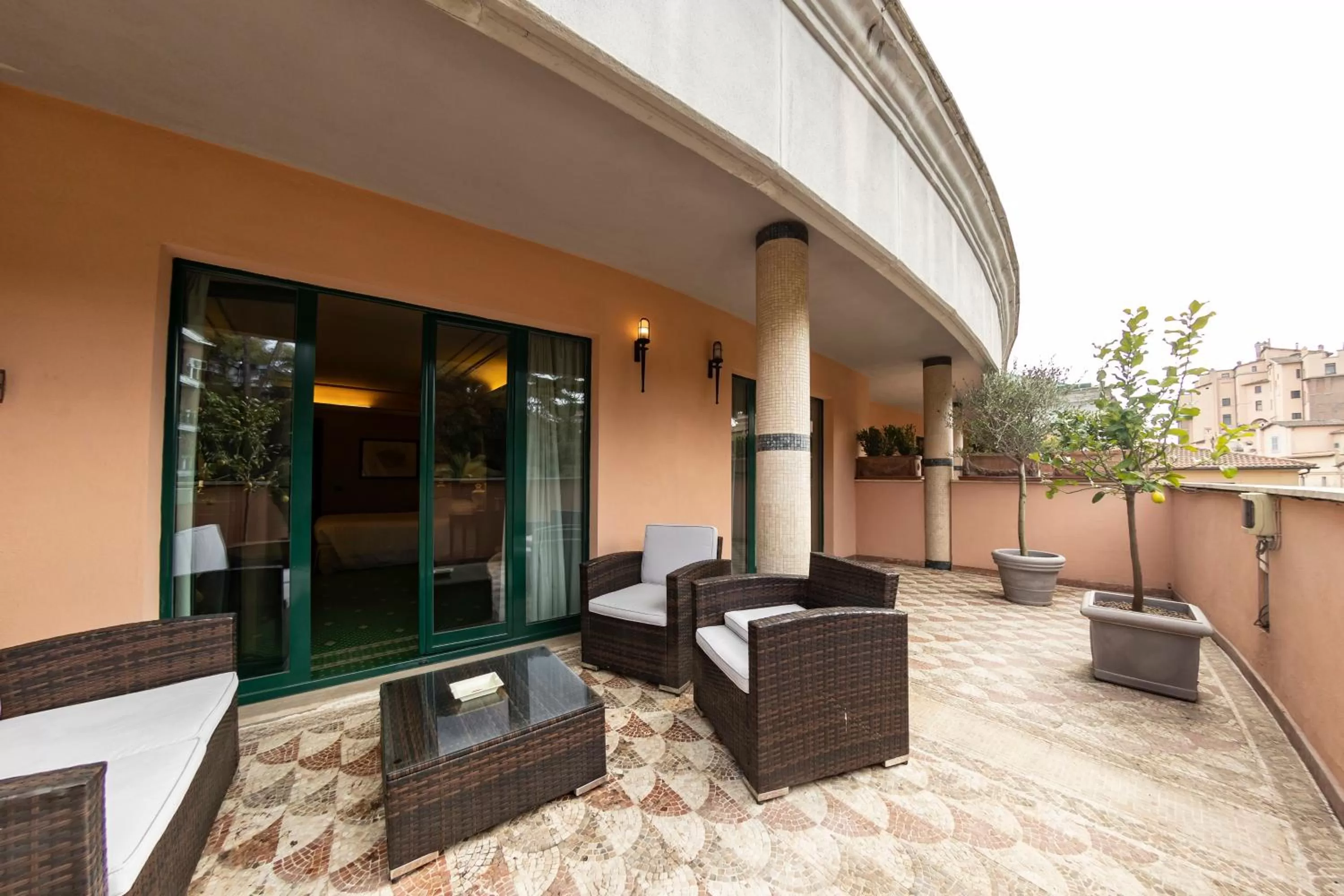 Balcony/Terrace in River Chateau Hotel