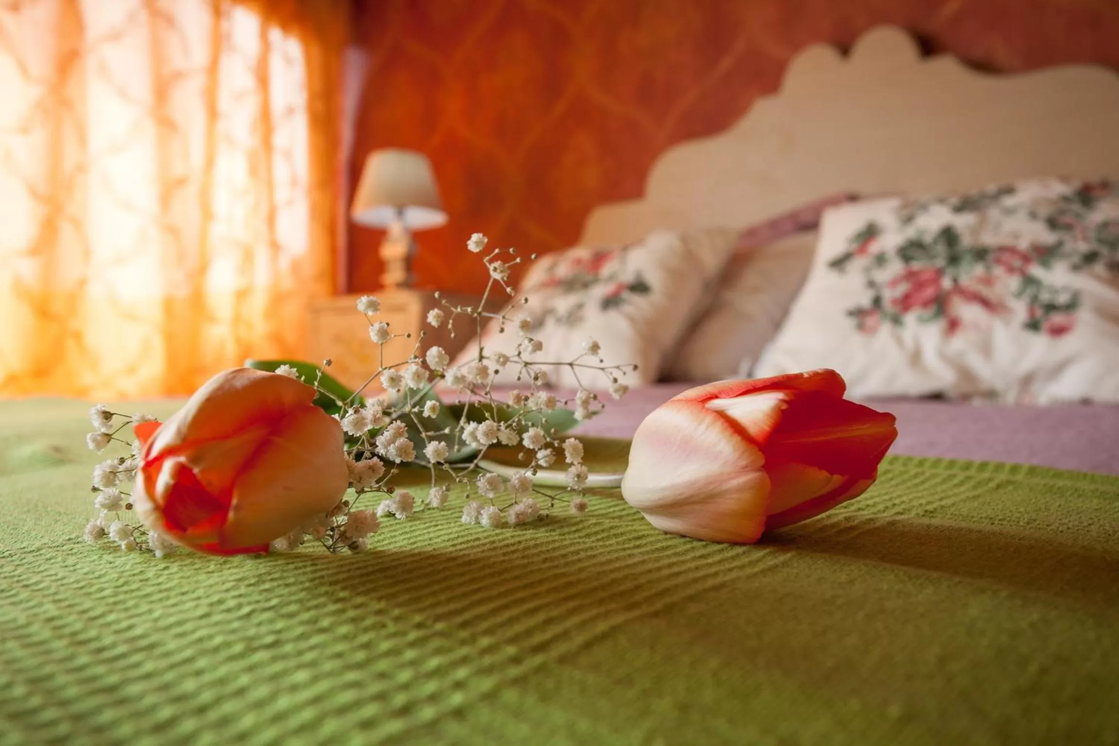 Decorative detail, Bed in B&B Villa del Sole Relais