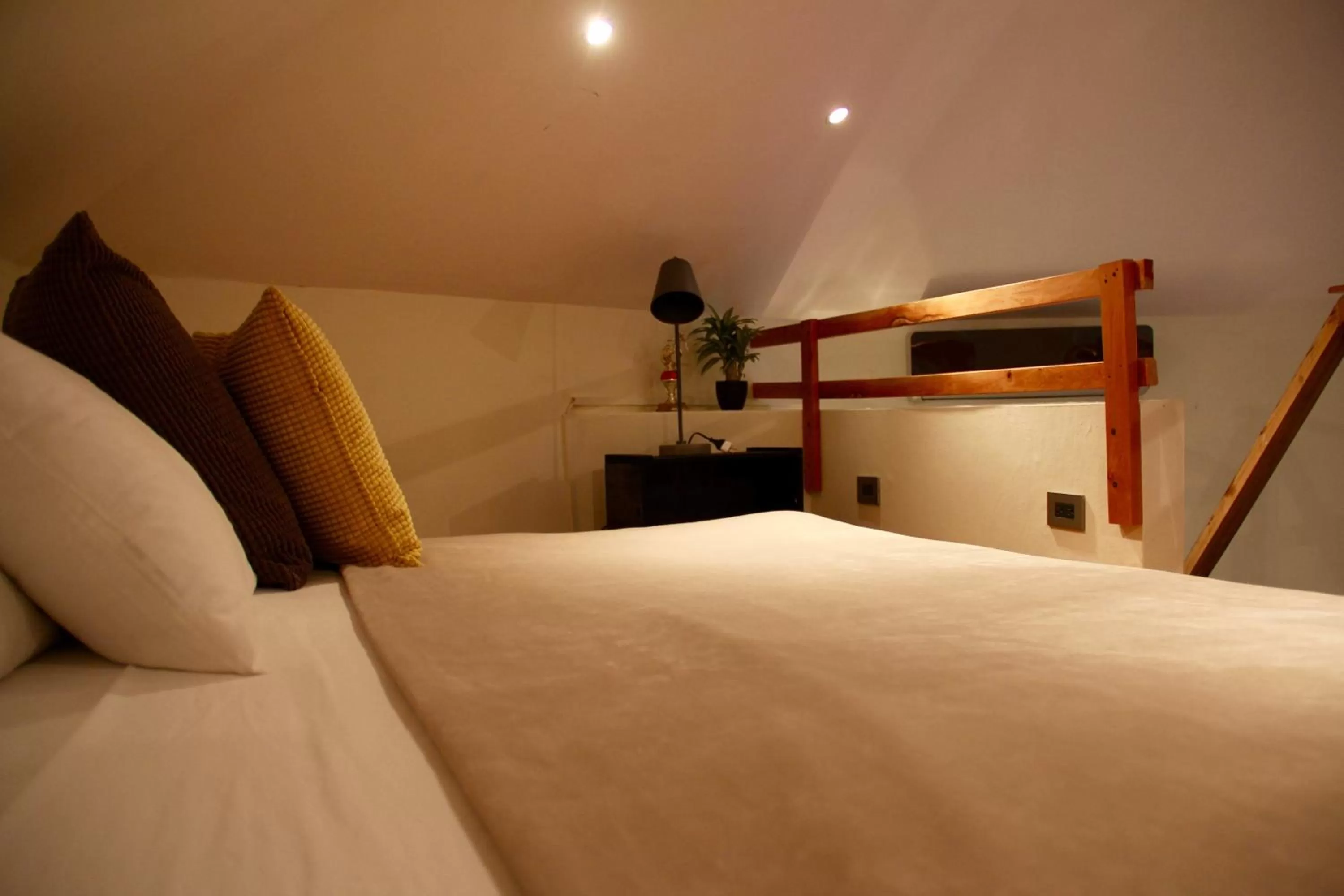 Bed in Cabañas La Casa de Pucha