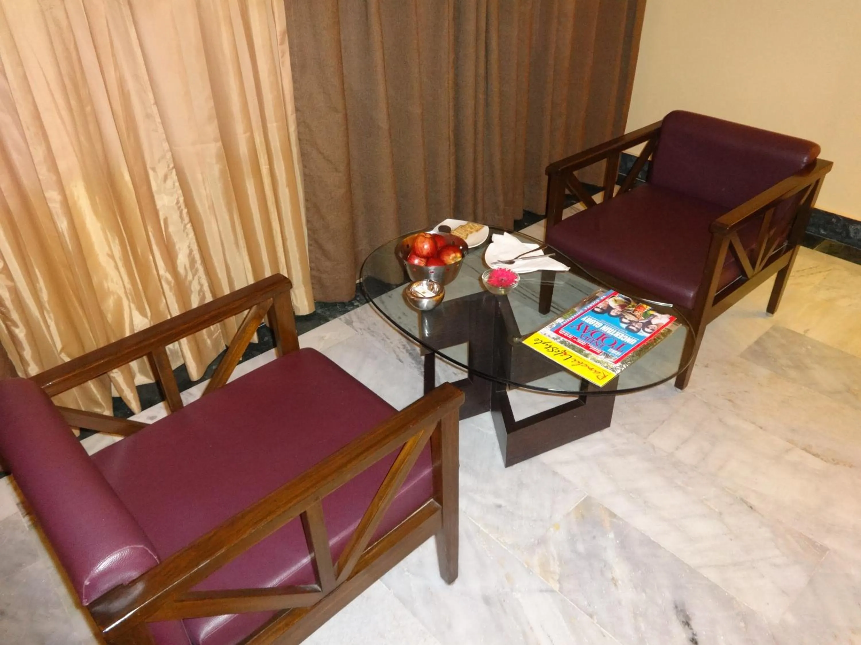 Seating area in Capitol Residency