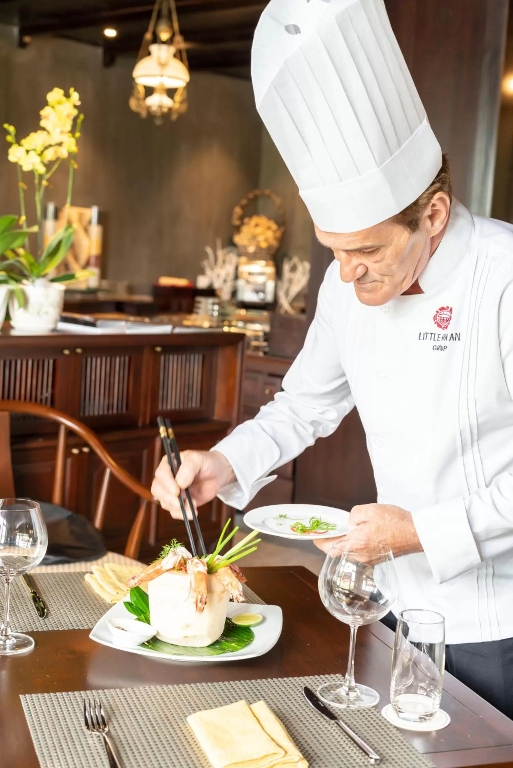 Dinner in Little Riverside Hoi An . A Luxury Hotel & Spa