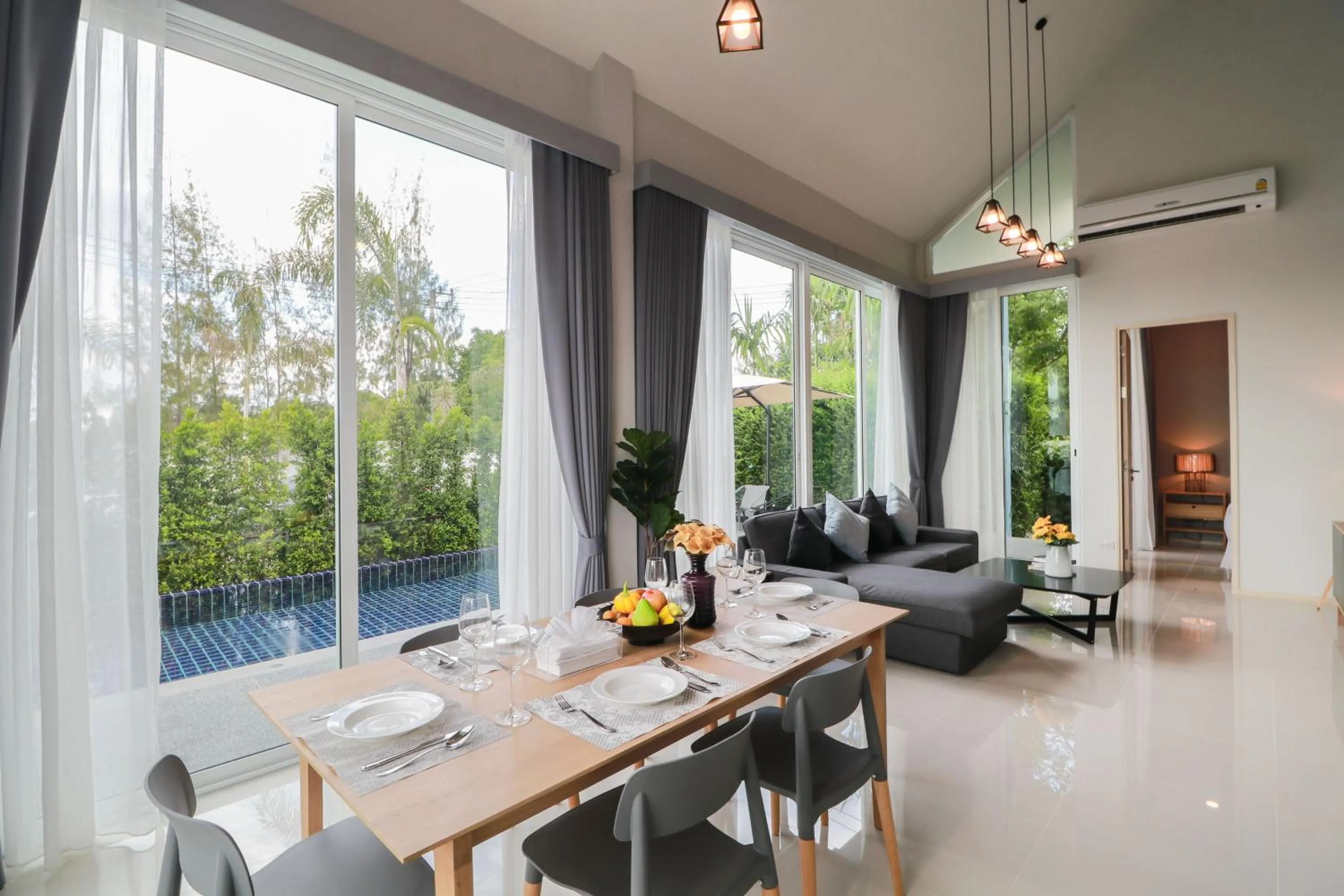 Living room in Chaum Haus Pool Villas