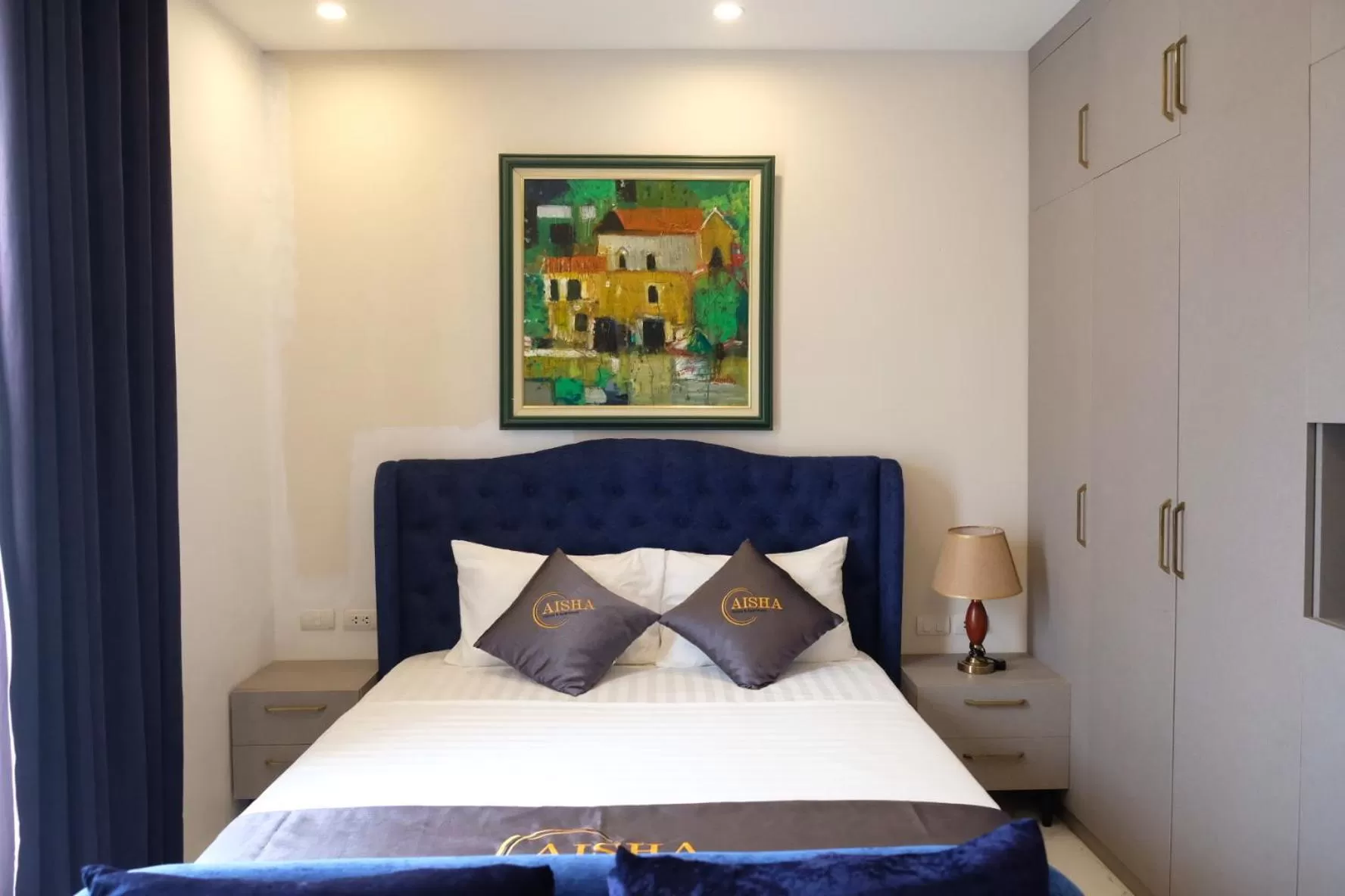 Bed in Aisha HOTELS and APARTMENTS