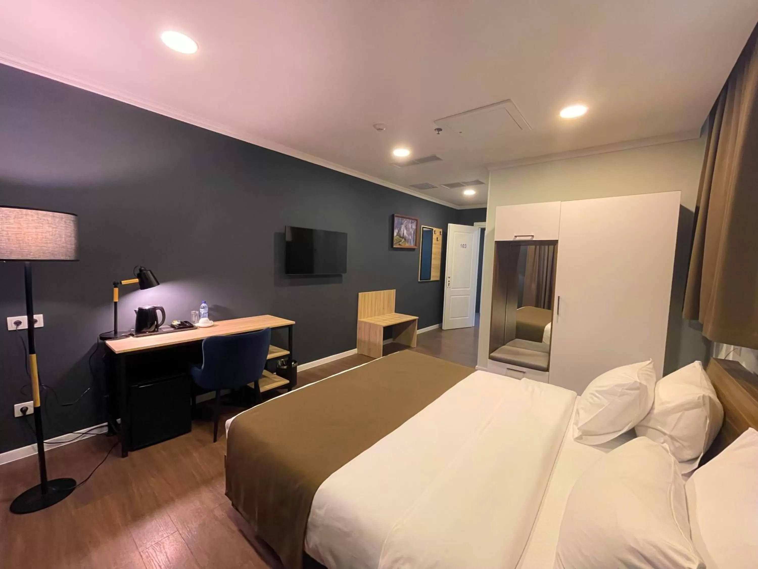 Bed in Bricks Hotel Tbilisi