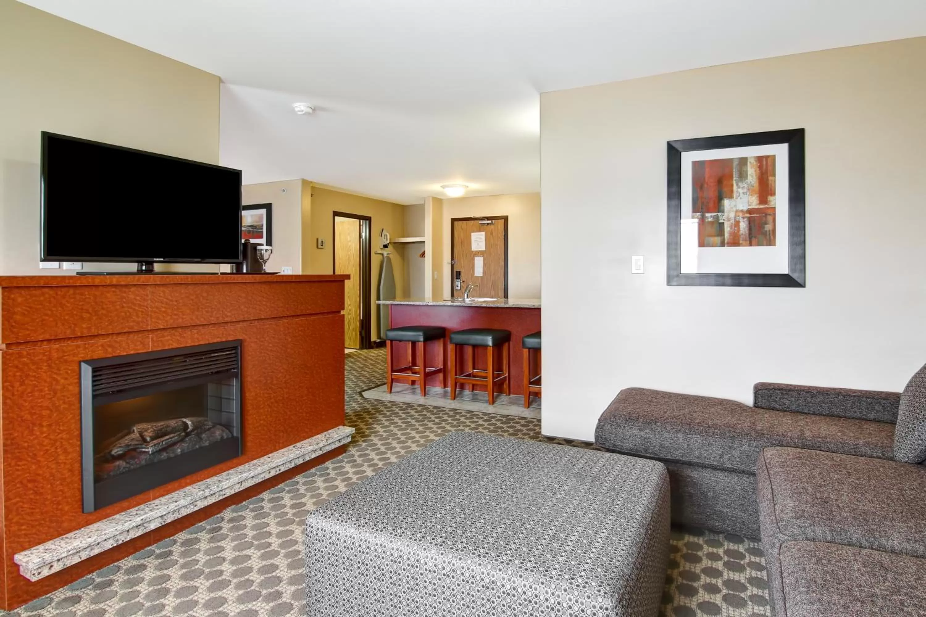 Living room in Canalta Rocky Mountain House