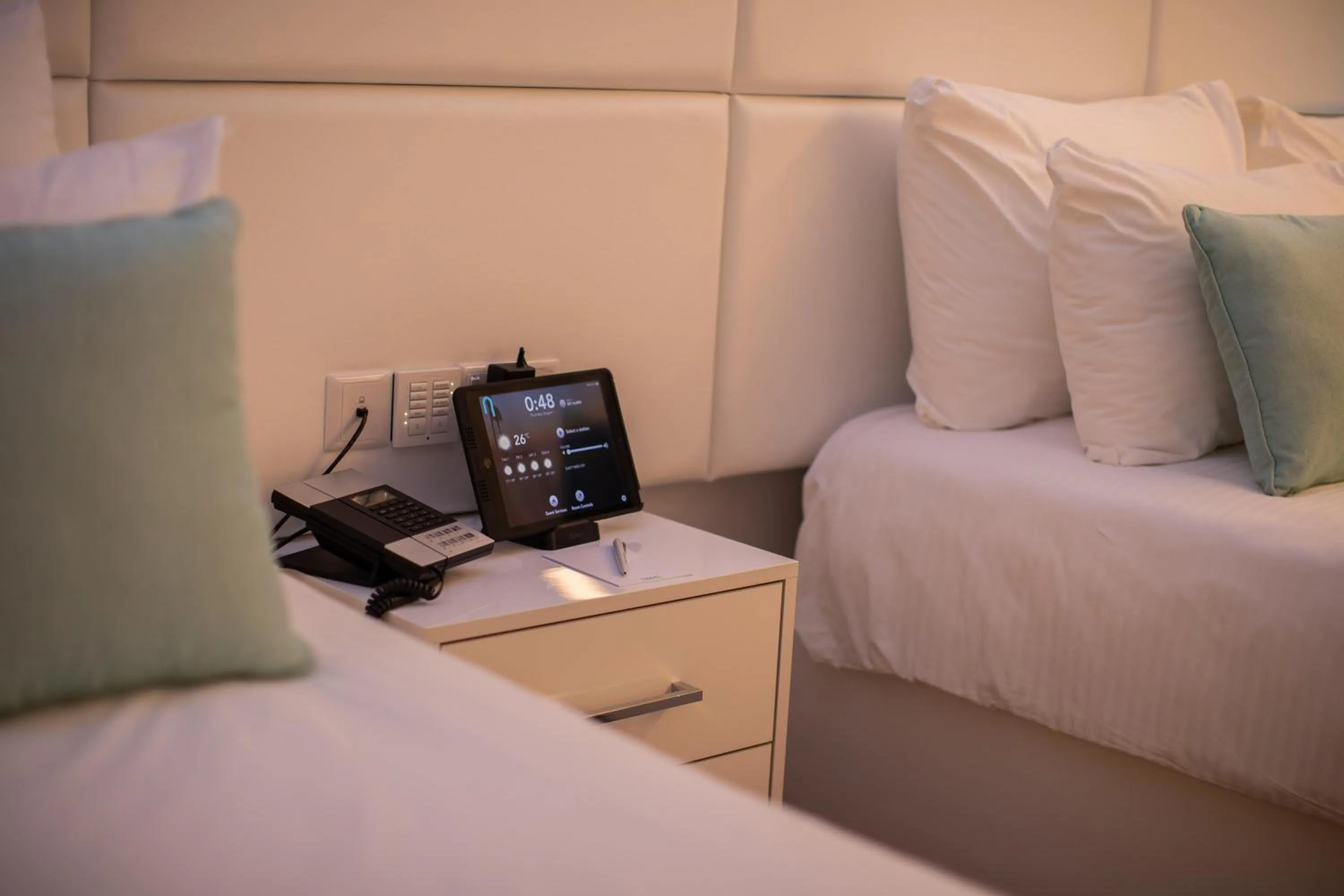 Deluxe Room with 2 Double Beds & Balcony with Side Sea View  in Hotel Napa Suites (Adults Only)