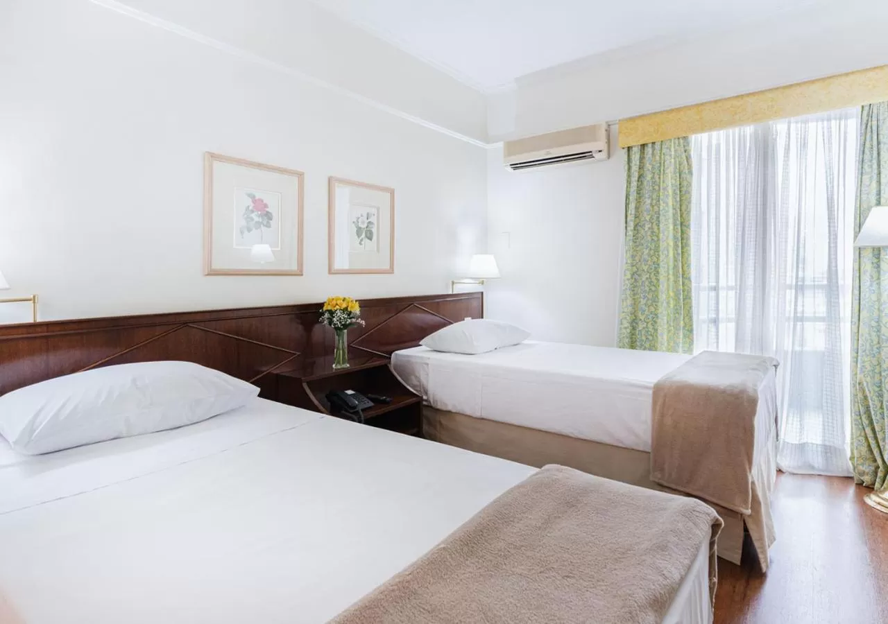 Bedroom, Bed in Hotel Nacional Inn Cambuí Campinas Residence