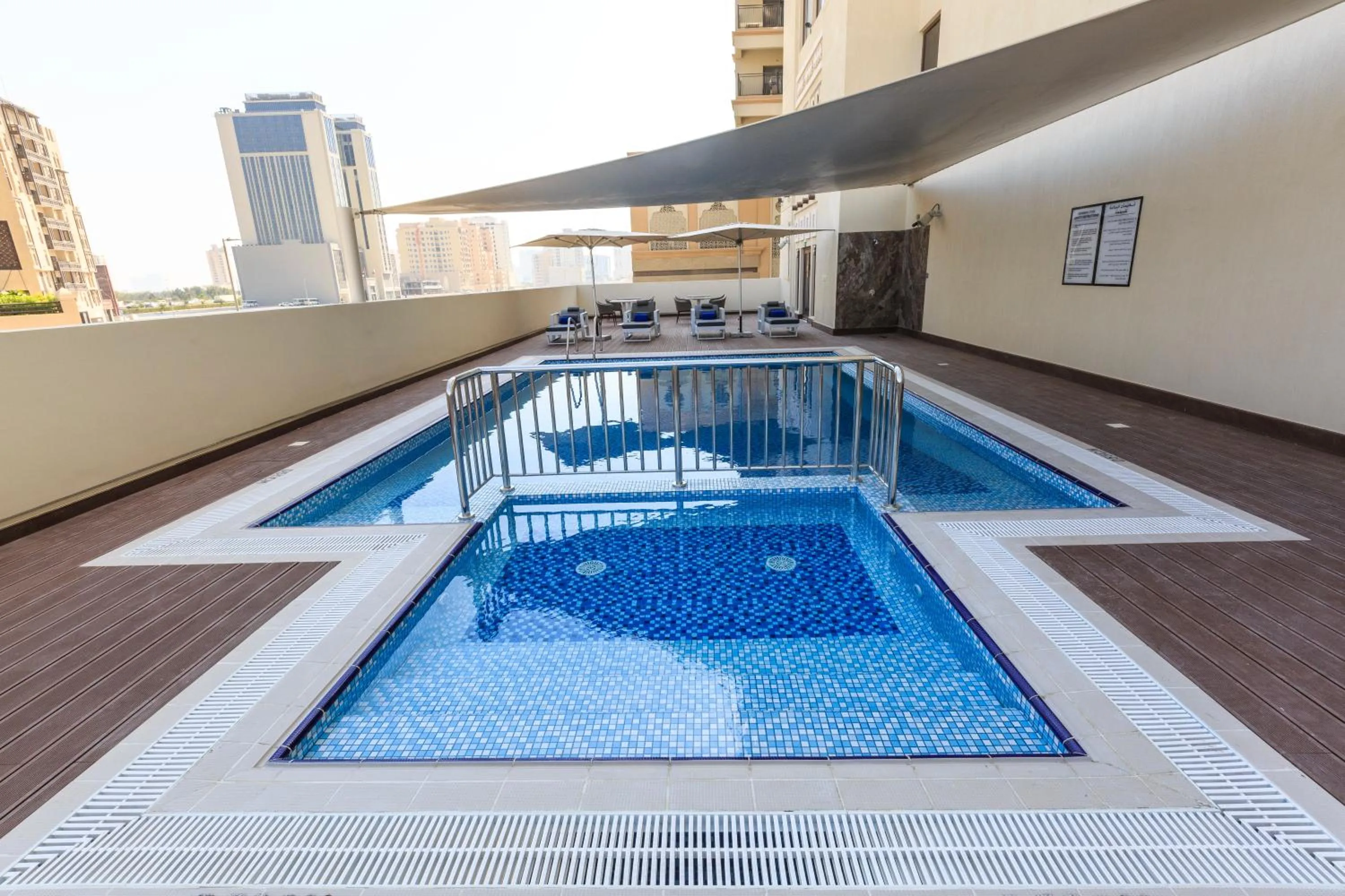 Swimming pool in S19 Hotel-Al Jaddaf Metro Station