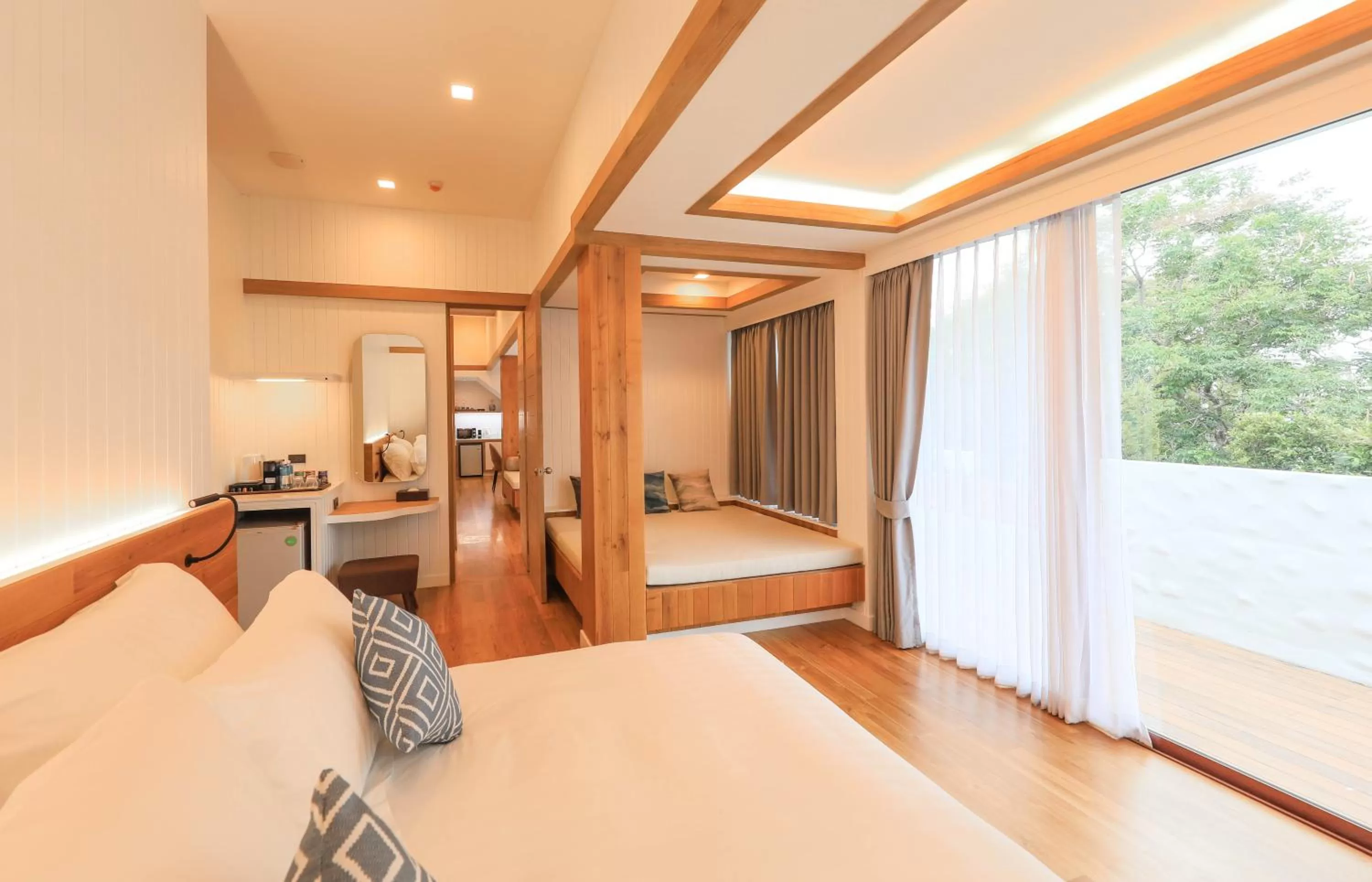 Bed in Kundala Beach Resort Hua Hin
