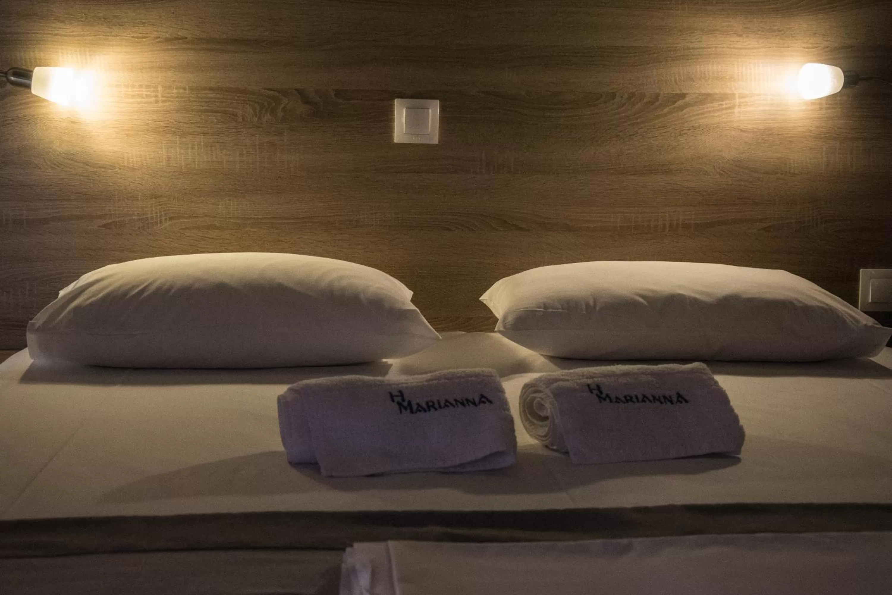 Bed in Marianna Hotel