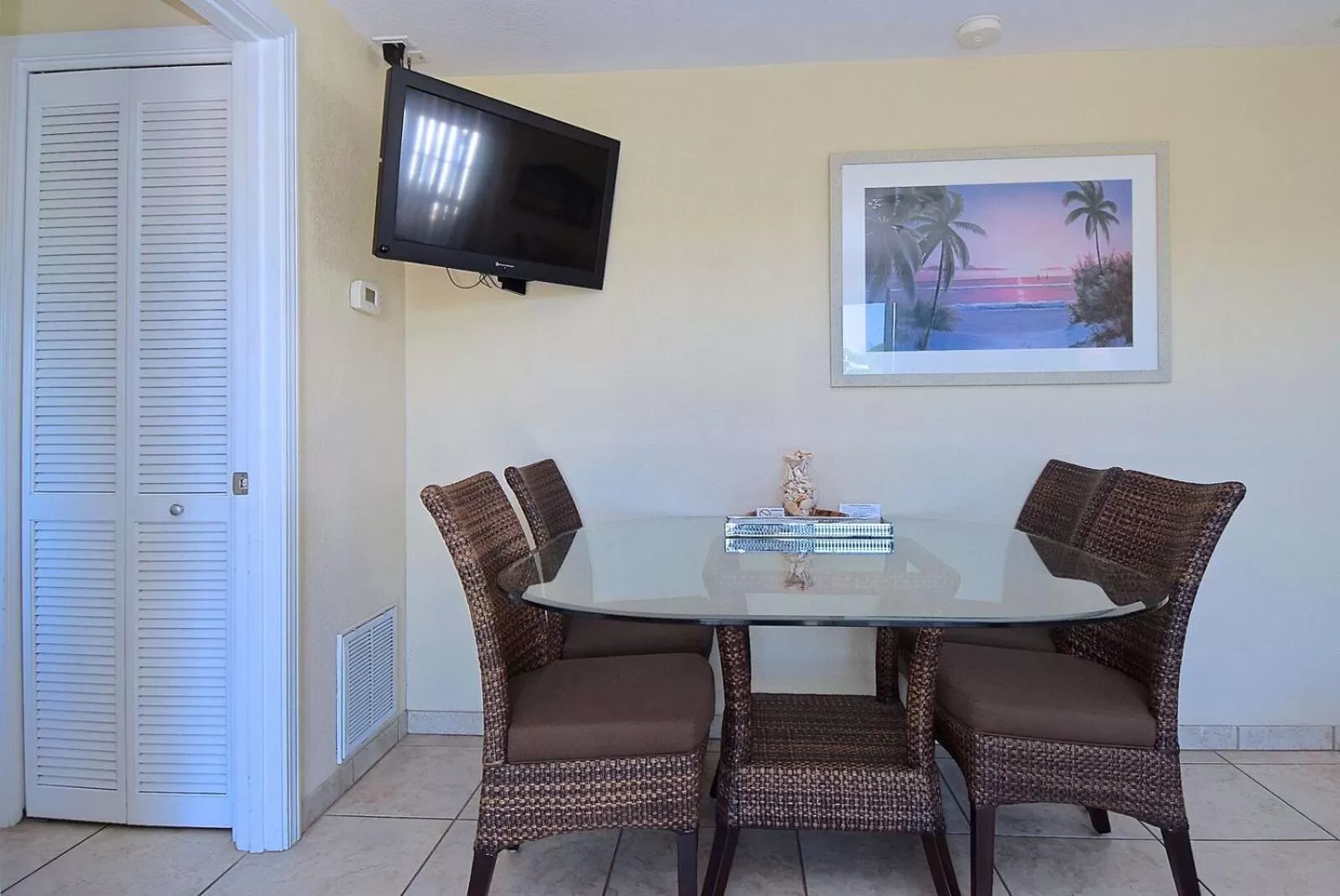 Dining area in A Beach Retreat on Casey Key