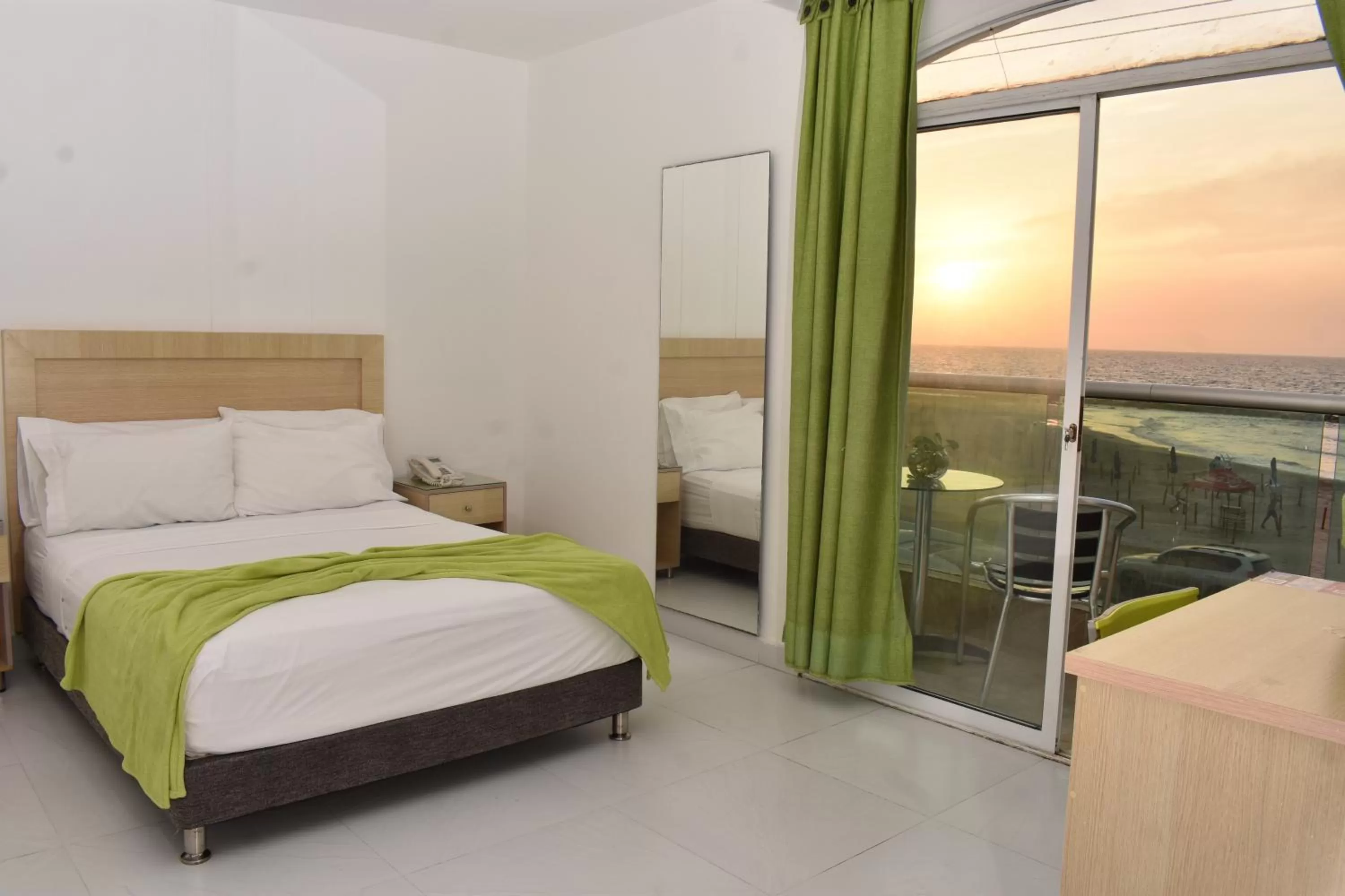 Bed in Hotel Isla Capri