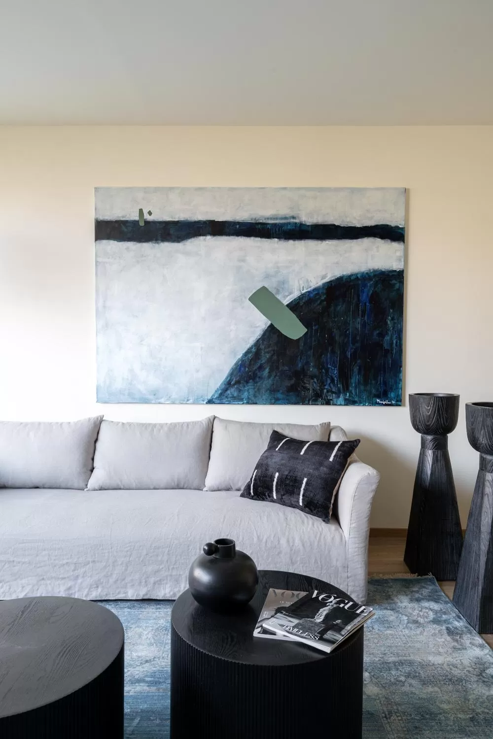 Living room in Athens Woo Suites