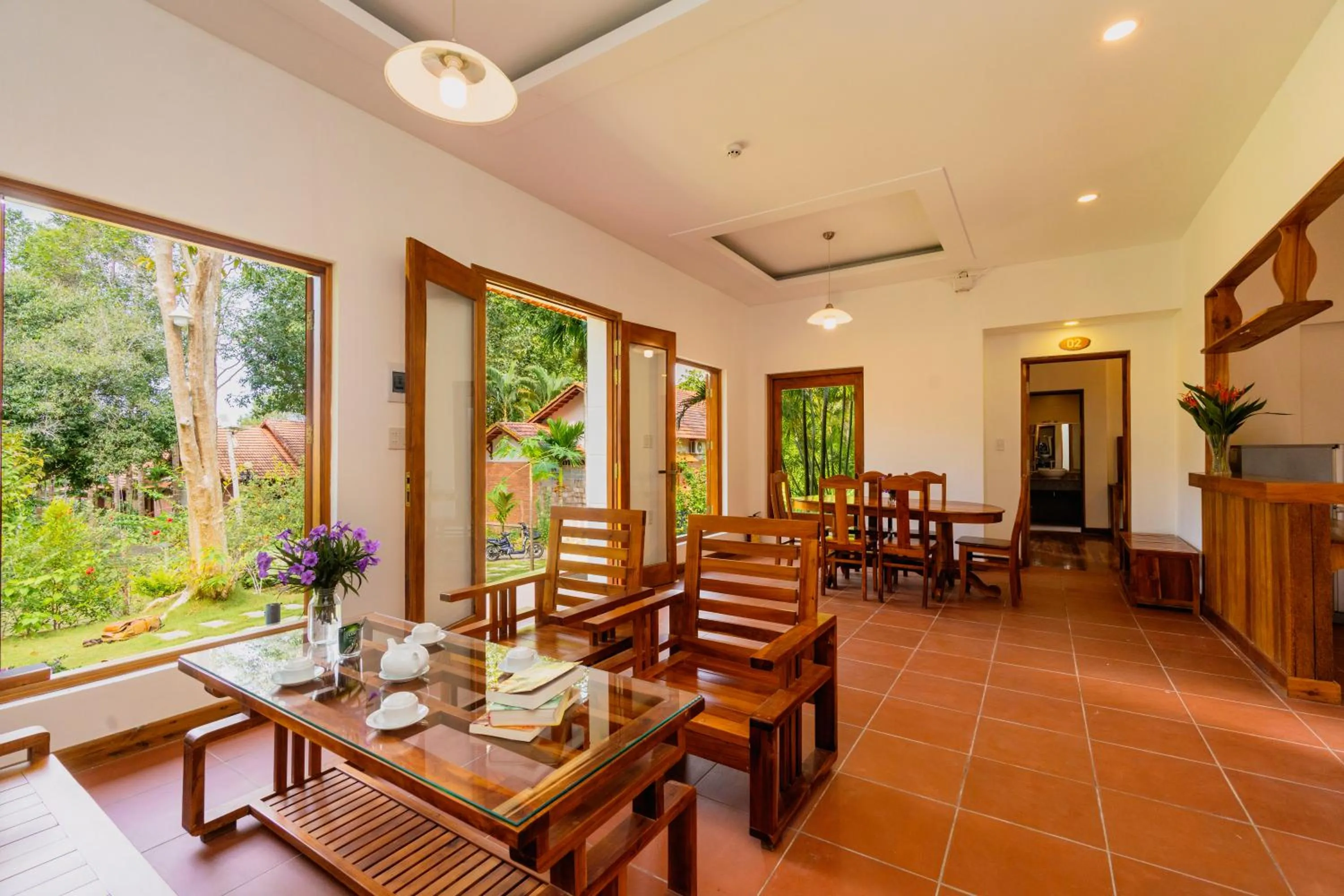 Living room in The Garden House Phu Quoc Resort