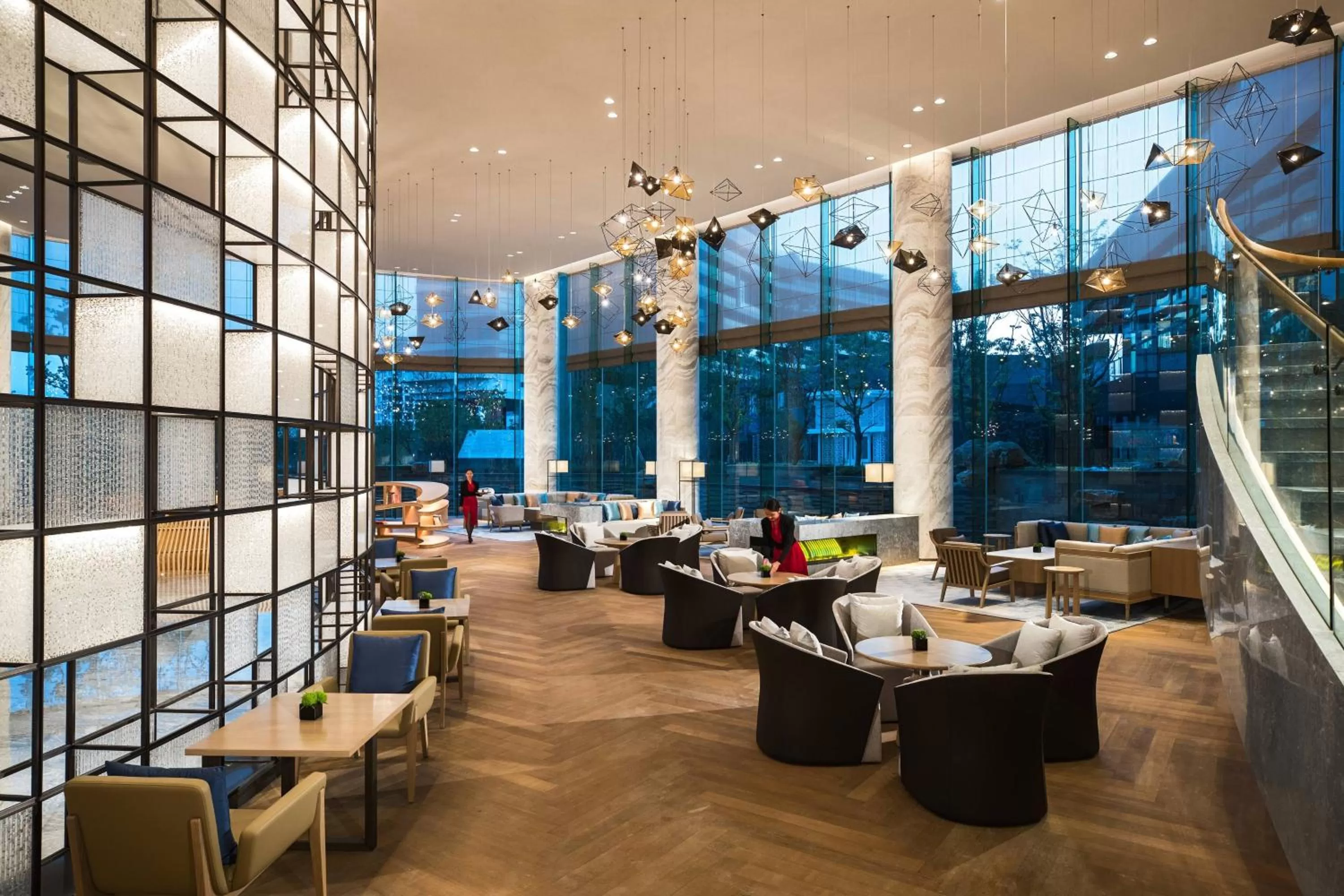 Lobby or reception in Suzhou Marriott Hotel Taihu Lake