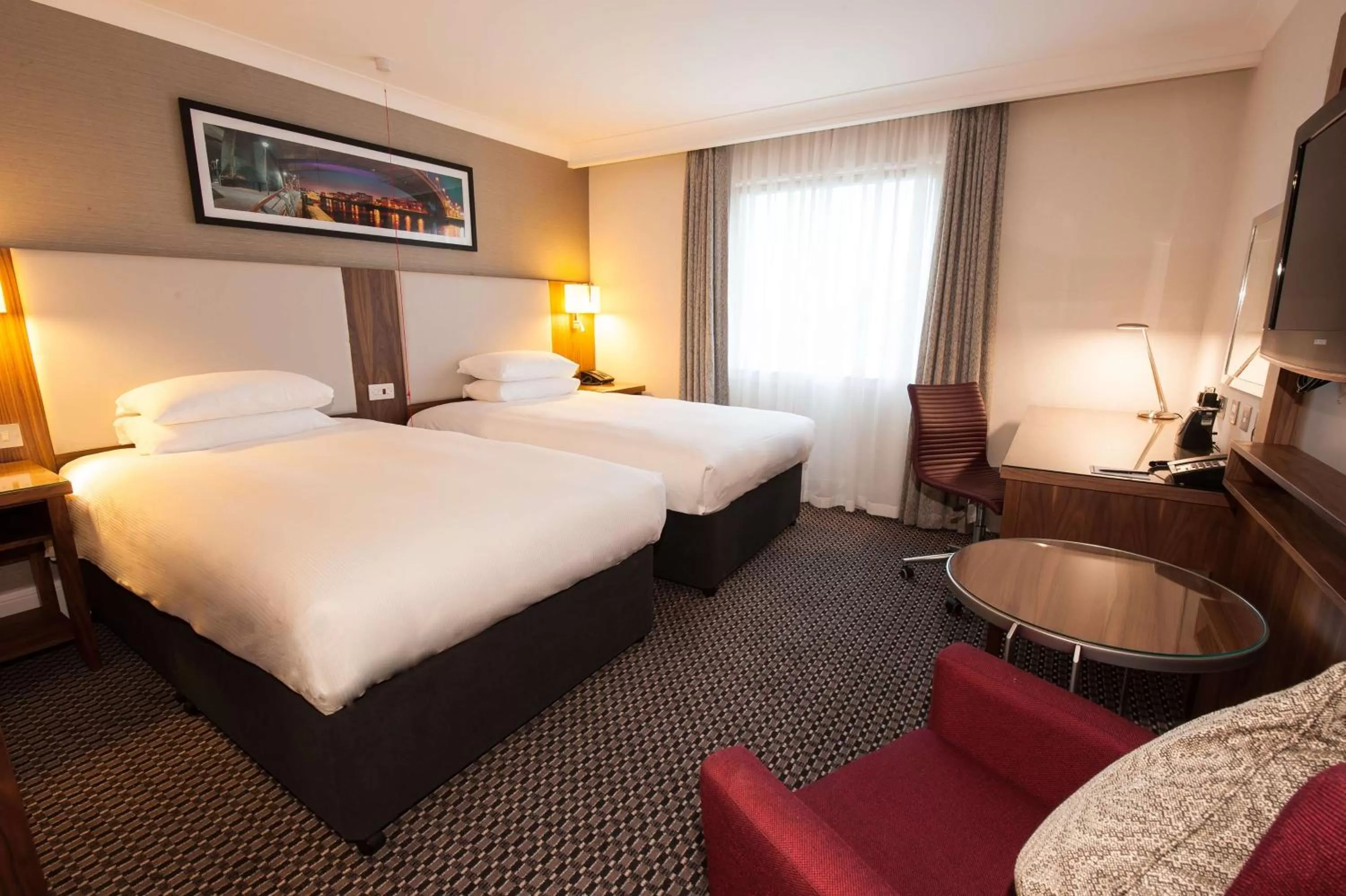 Bedroom, Bed in Doubletree By Hilton Glasgow Strathclyde
