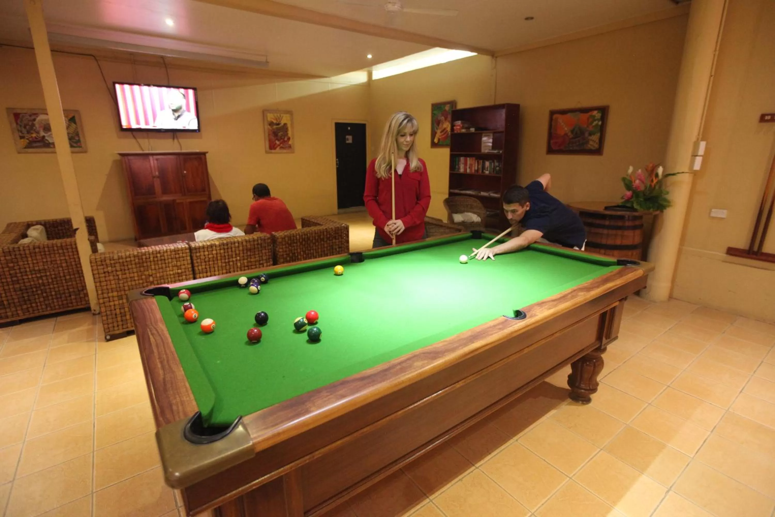 Billiard in Moorings Hotel