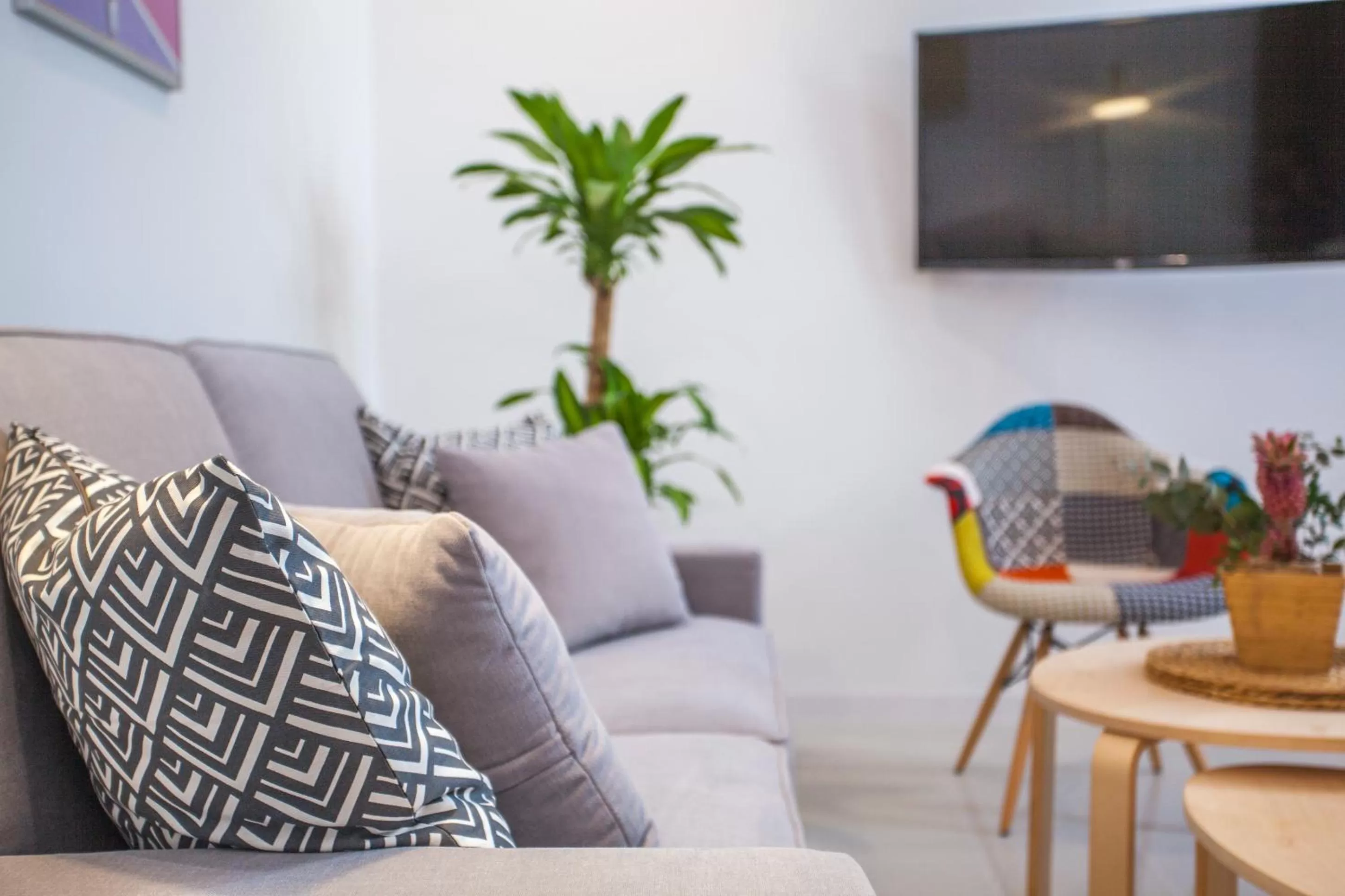 Living room in Gran Central Suites